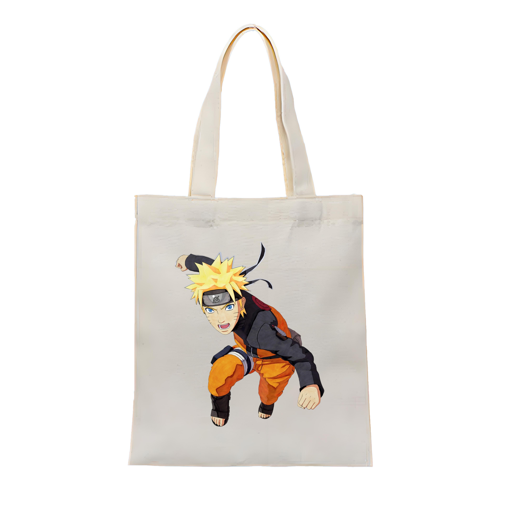 （画像用） NARUTO -ナルト- うずまき ナルト Uzumaki Naruto 縦型キャンバス生地手提げバッグ　トートバッグ