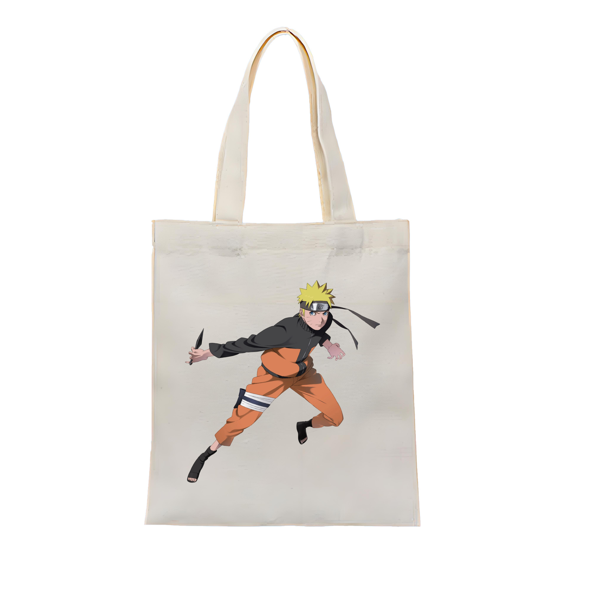 （画像用） NARUTO -ナルト- うずまき ナルト Uzumaki Naruto 縦型キャンバス生地手提げバッグ　トートバッグ