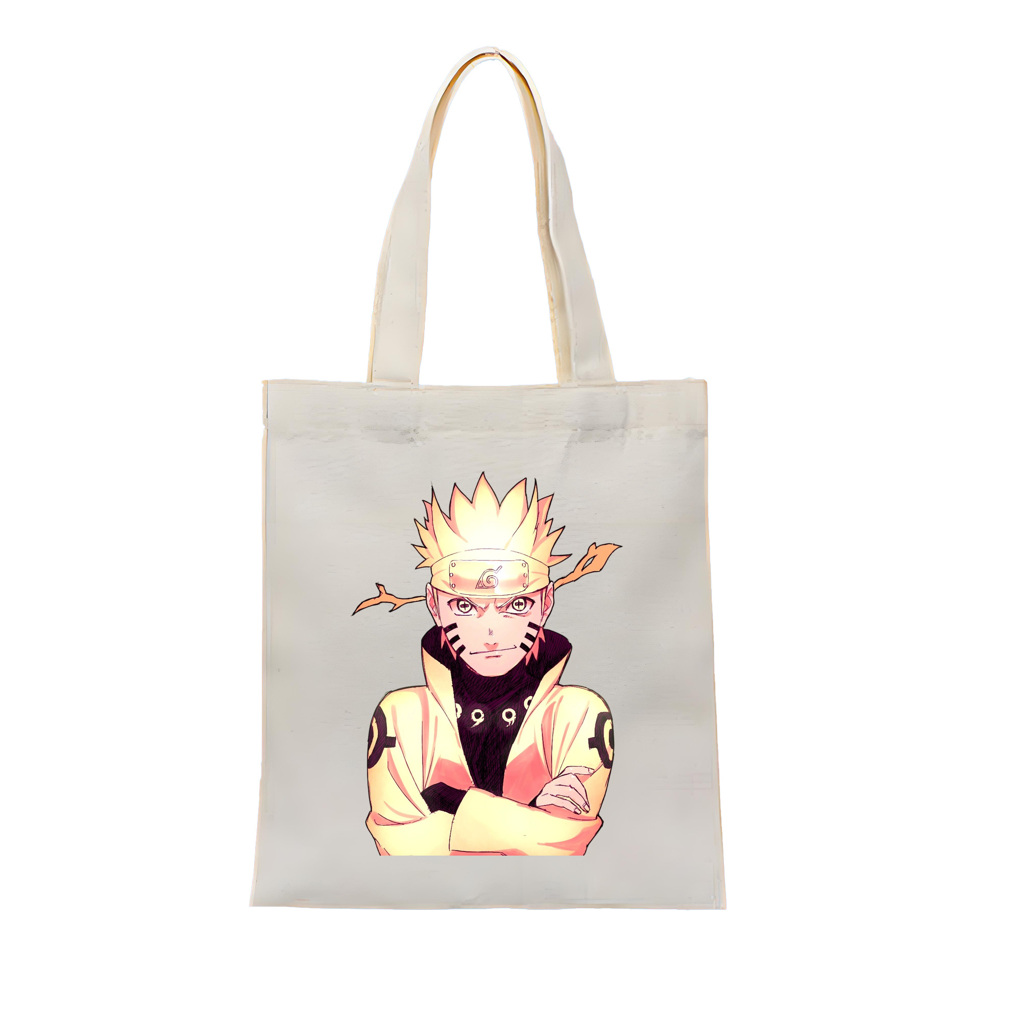 （画像用） NARUTO -ナルト- うずまき ナルト Uzumaki Naruto 縦型キャンバス生地手提げバッグ　トートバッグ