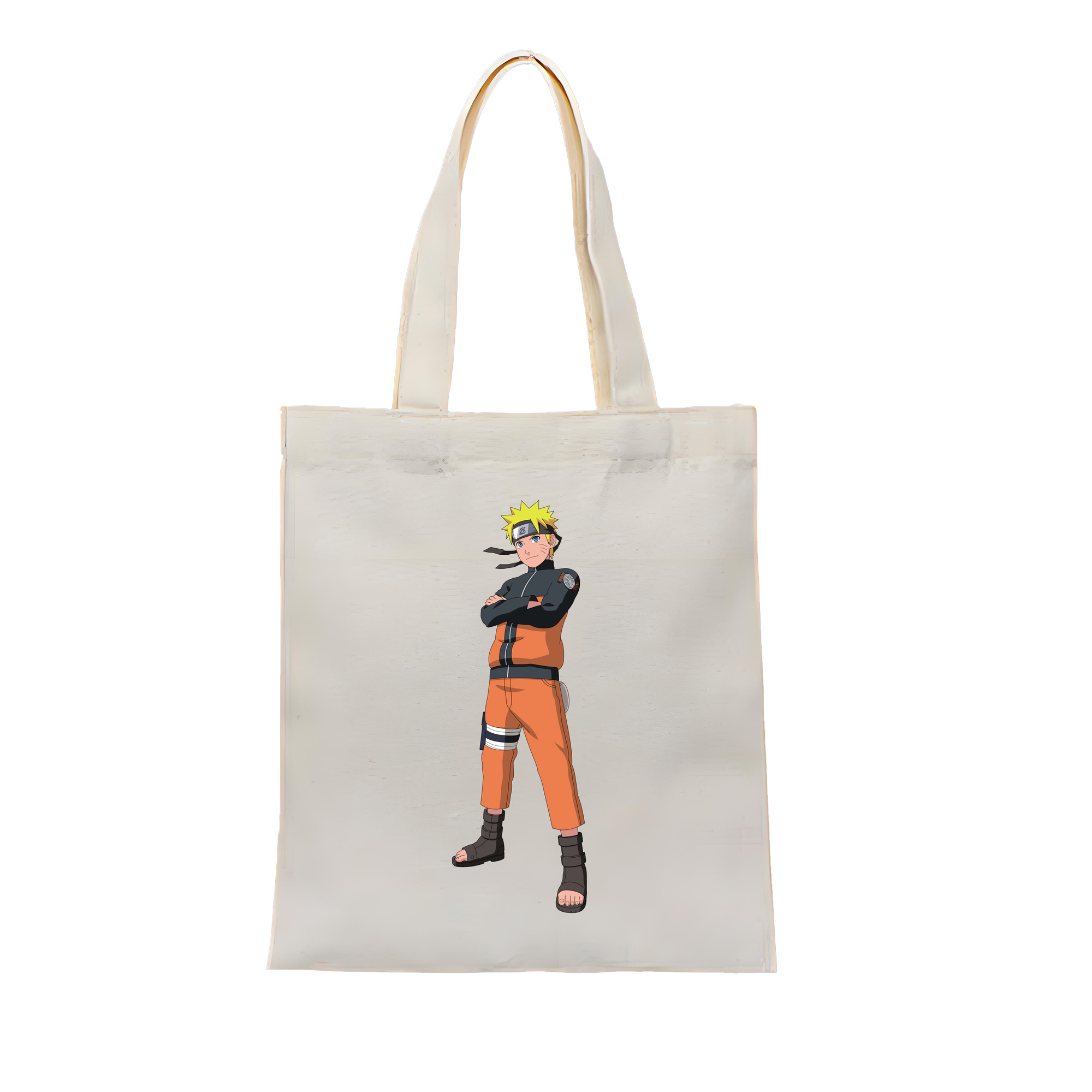（画像用） NARUTO -ナルト- うずまき ナルト Uzumaki Naruto 縦型キャンバス生地手提げバッグ　トートバッグ