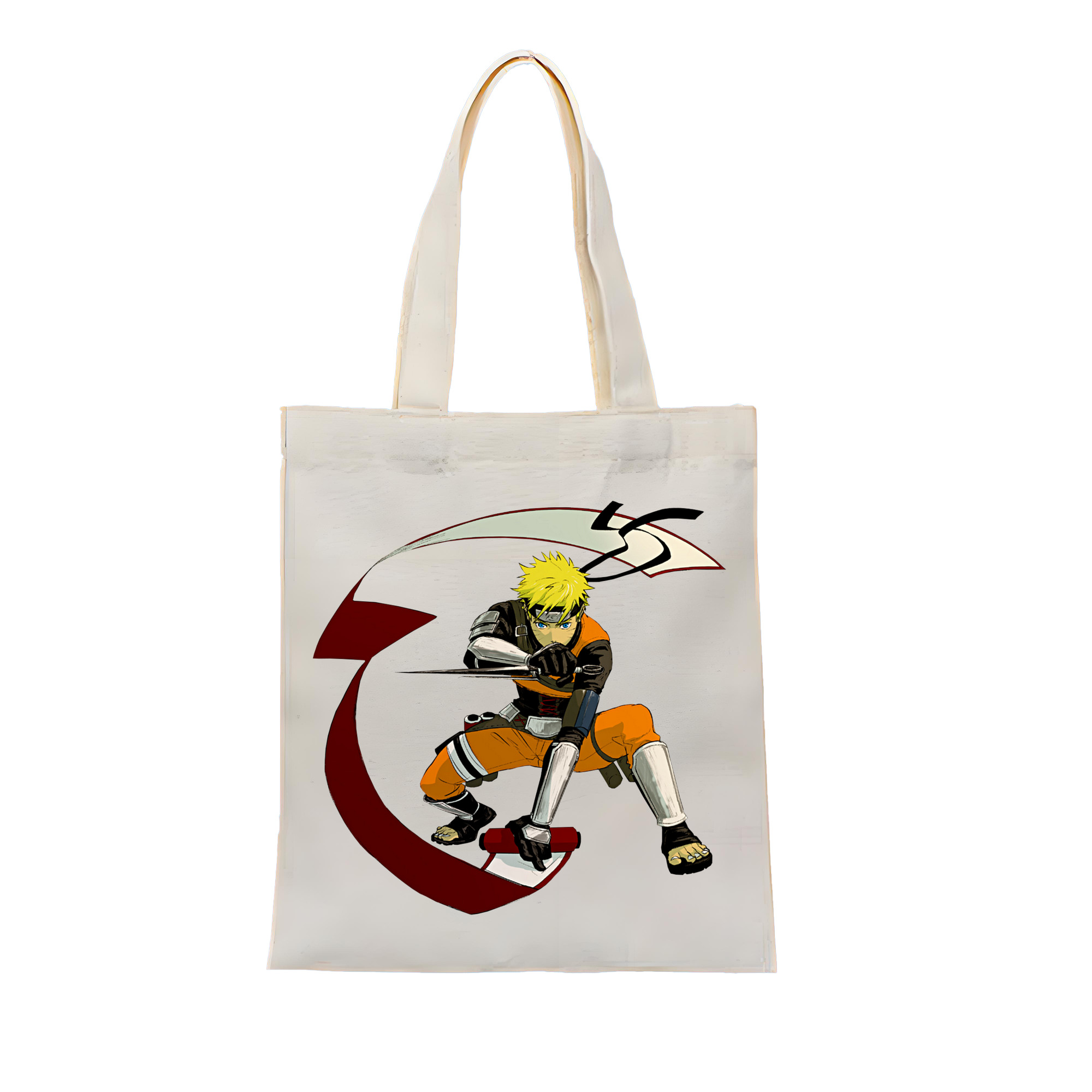 （画像用） NARUTO -ナルト- うずまき ナルト Uzumaki Naruto 縦型キャンバス生地手提げバッグ　トートバッグ