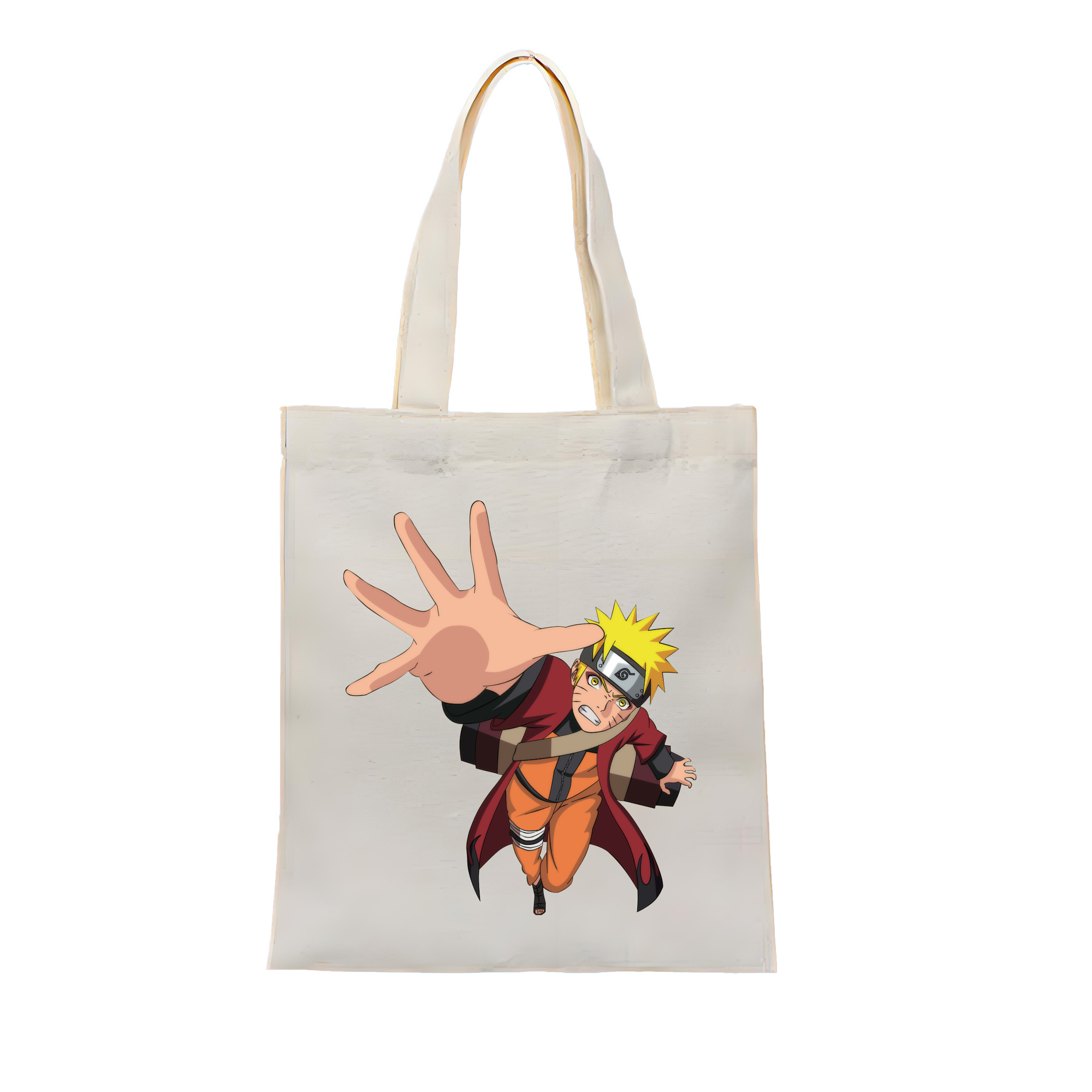 （画像用） NARUTO -ナルト- うずまき ナルト Uzumaki Naruto 縦型キャンバス生地手提げバッグ　トートバッグ