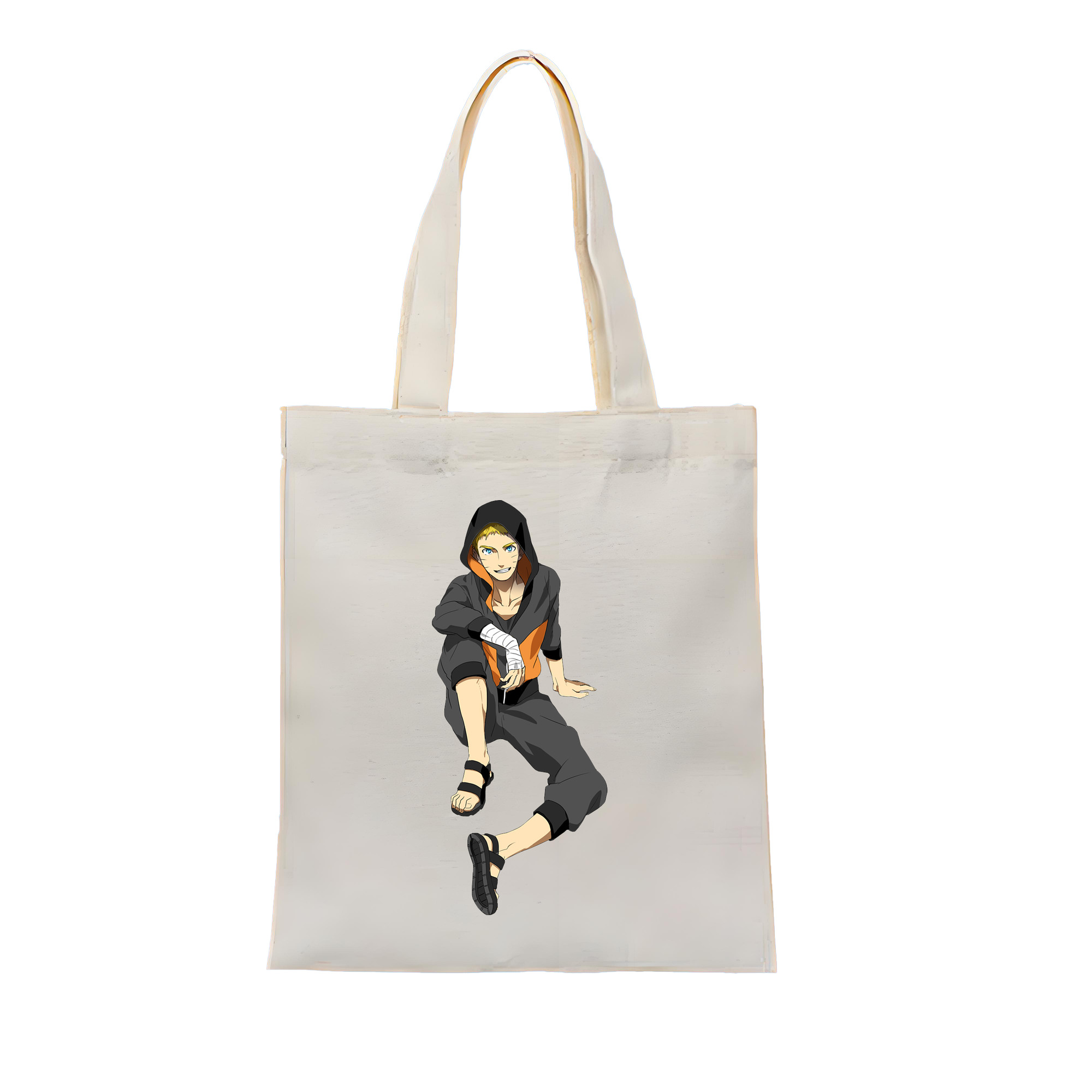 （画像用） NARUTO -ナルト- うずまき ナルト Uzumaki Naruto 縦型キャンバス生地手提げバッグ　トートバッグ