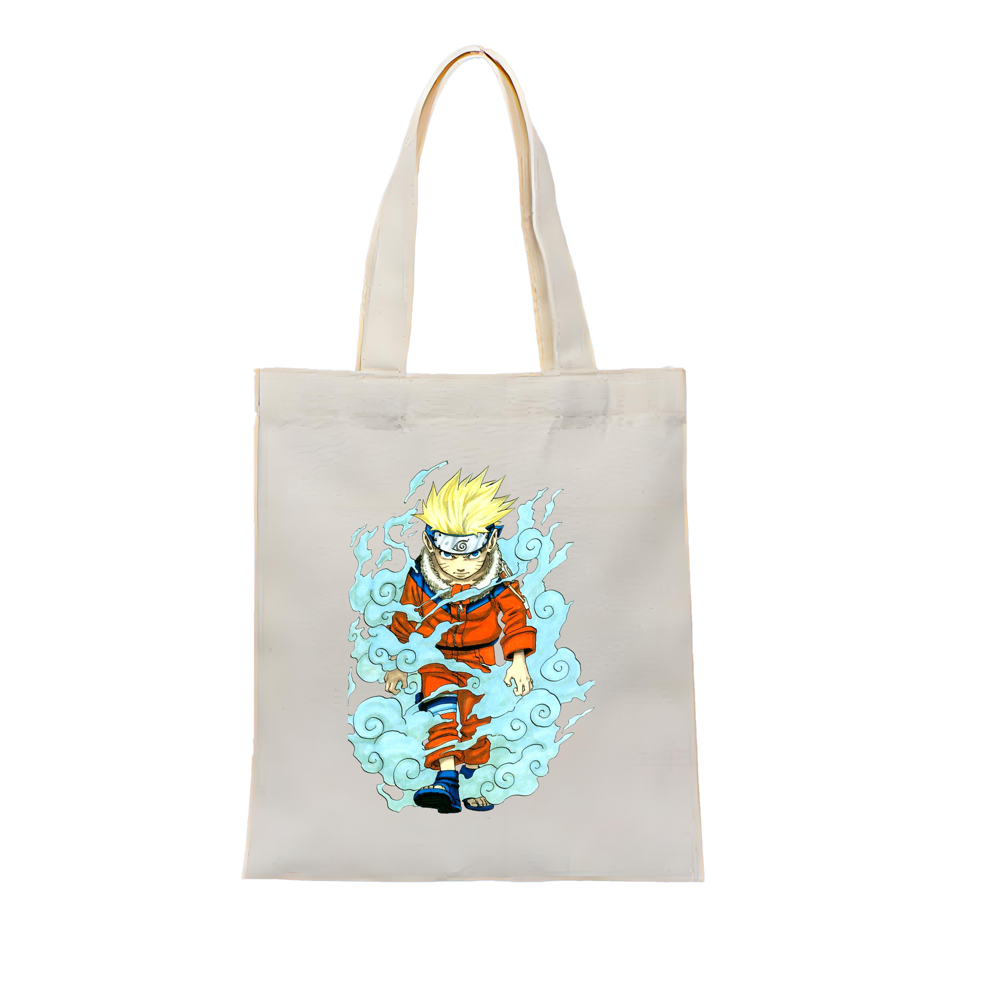 （画像用） NARUTO -ナルト- うずまき ナルト Uzumaki Naruto 縦型キャンバス生地手提げバッグ　トートバッグ