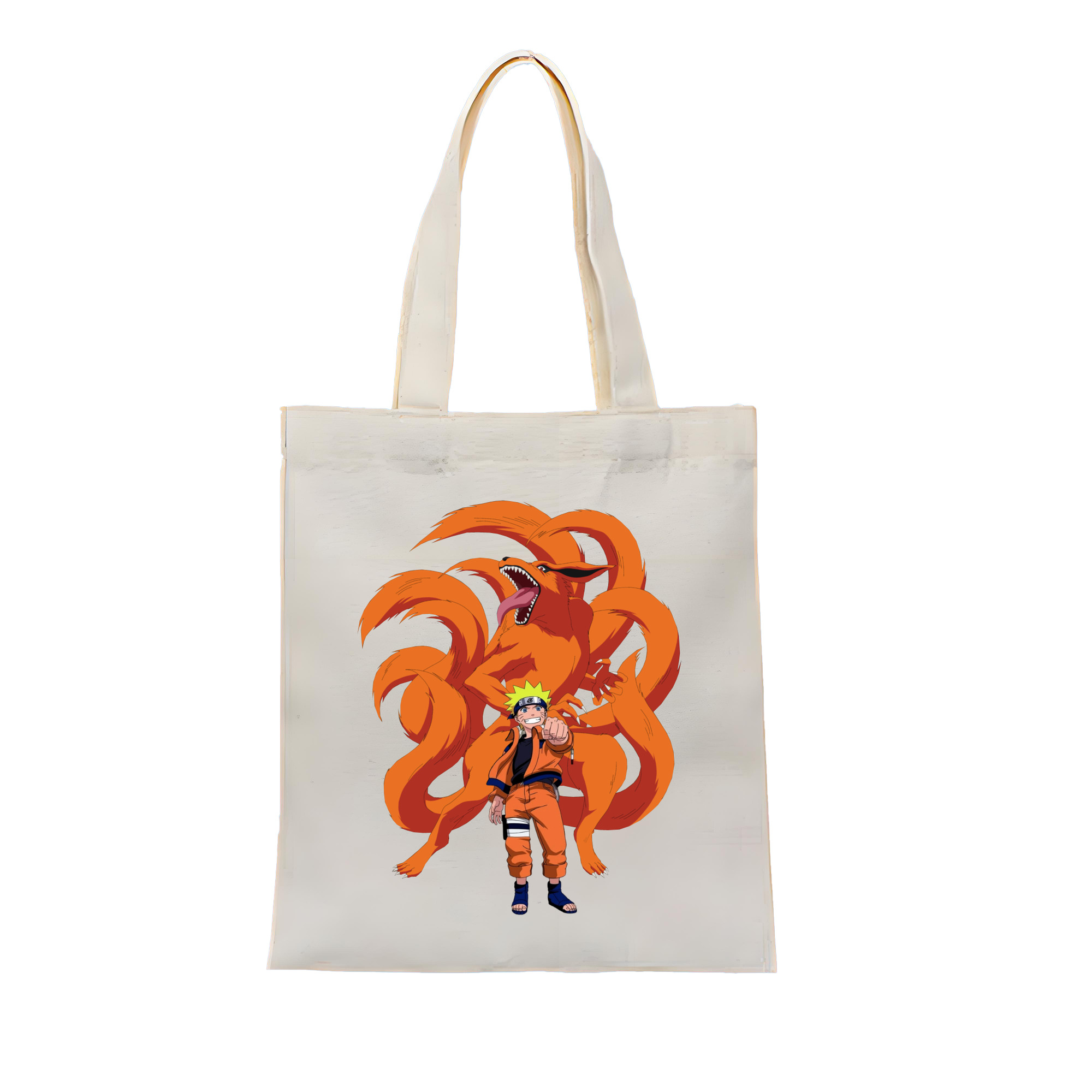 （画像用） NARUTO -ナルト- うずまき ナルト Uzumaki Naruto 縦型キャンバス生地手提げバッグ　トートバッグ