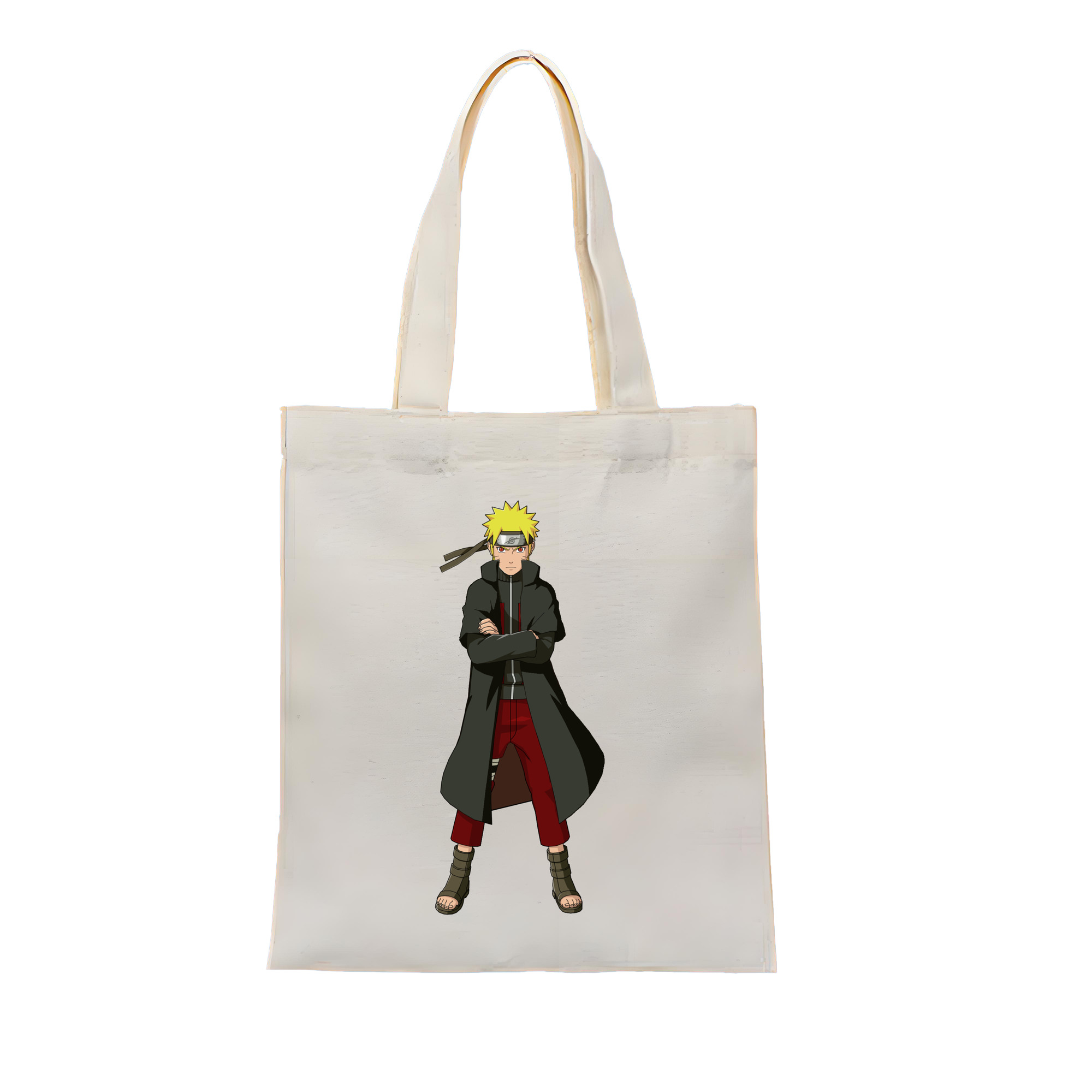 （画像用） NARUTO -ナルト- うずまき ナルト Uzumaki Naruto 縦型キャンバス生地手提げバッグ　トートバッグ