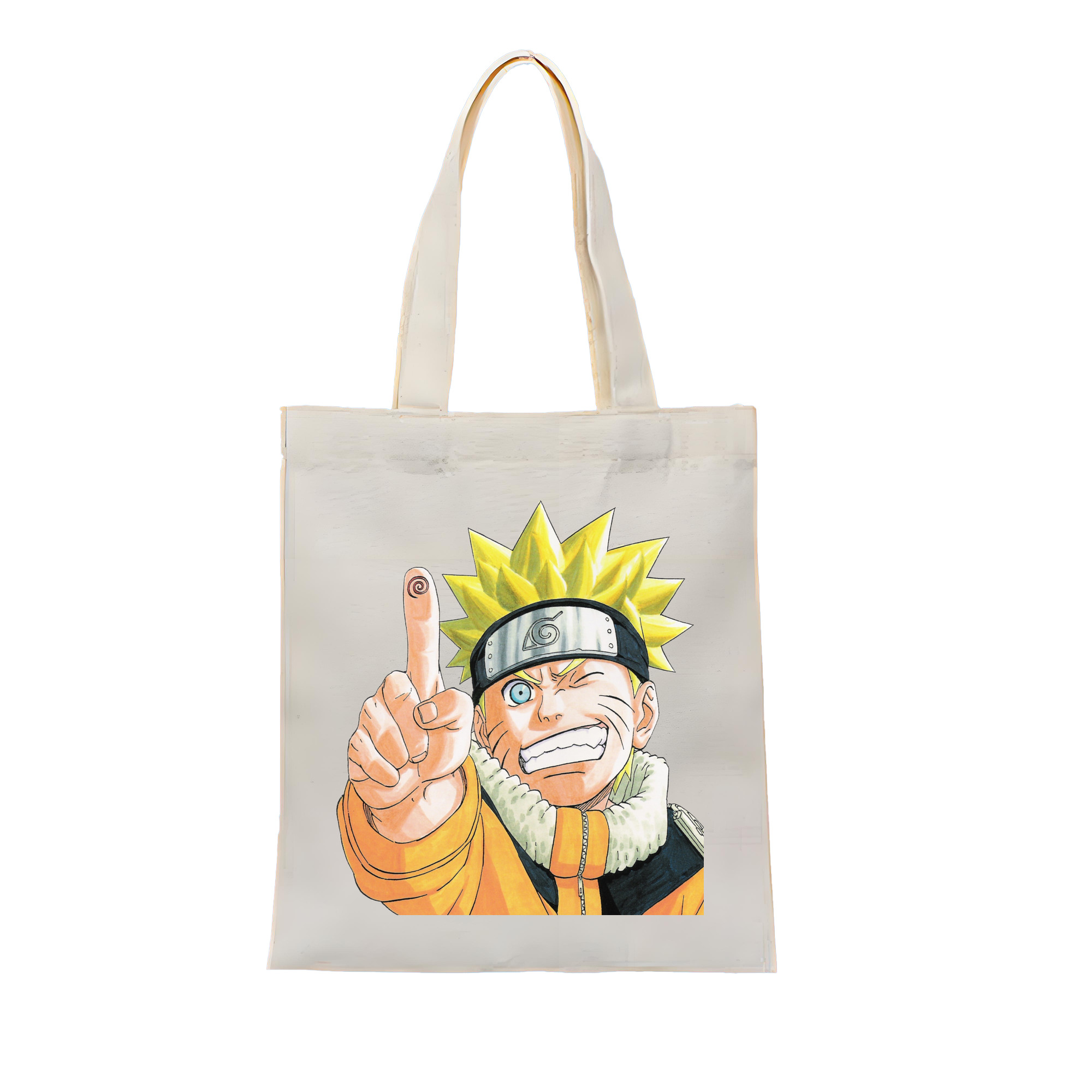 （画像用） NARUTO -ナルト- うずまき ナルト Uzumaki Naruto 縦型キャンバス生地手提げバッグ　トートバッグ