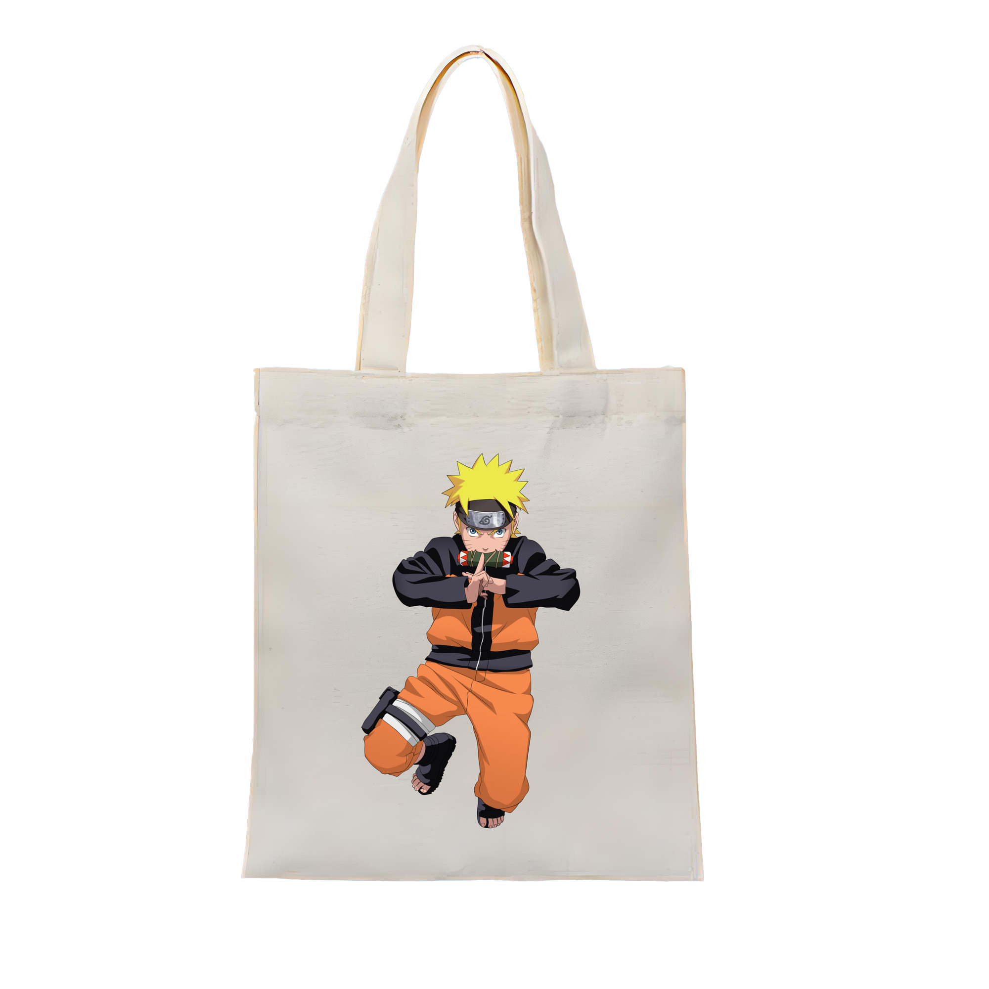 （画像用） NARUTO -ナルト- うずまき ナルト Uzumaki Naruto 縦型キャンバス生地手提げバッグ　トートバッグ