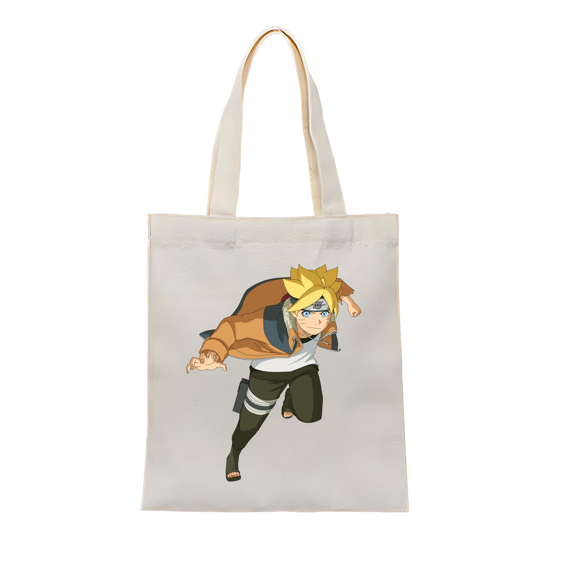 （画像用） NARUTO -ナルト- うずまき ナルト Uzumaki Naruto 縦型キャンバス生地手提げバッグ　トートバッグ