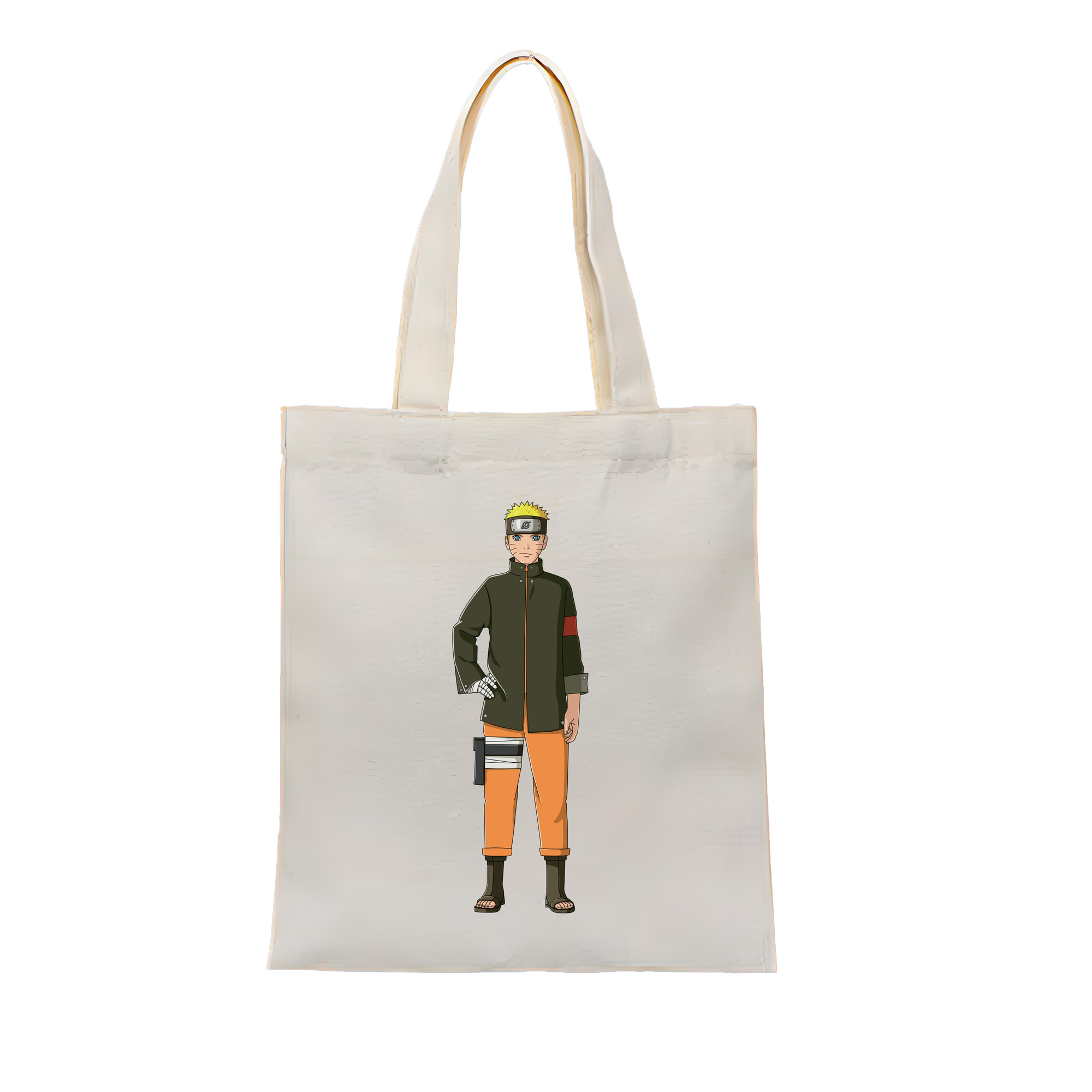 （画像用） NARUTO -ナルト- うずまき ナルト Uzumaki Naruto 縦型キャンバス生地手提げバッグ　トートバッグ