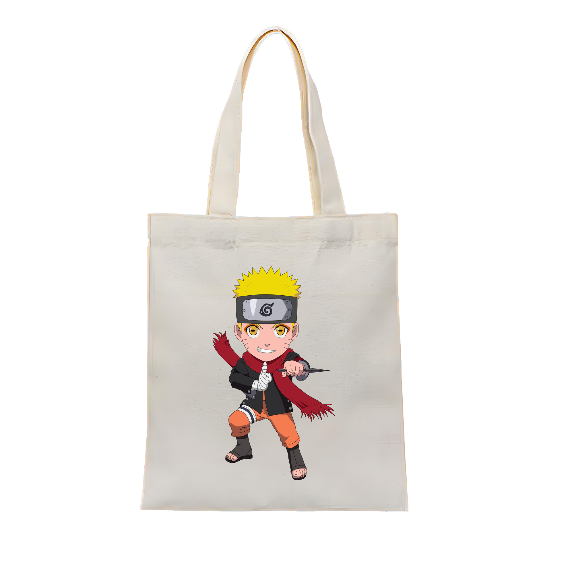 （画像用） NARUTO -ナルト- うずまき ナルト Uzumaki Naruto 縦型キャンバス生地手提げバッグ　トートバッグ