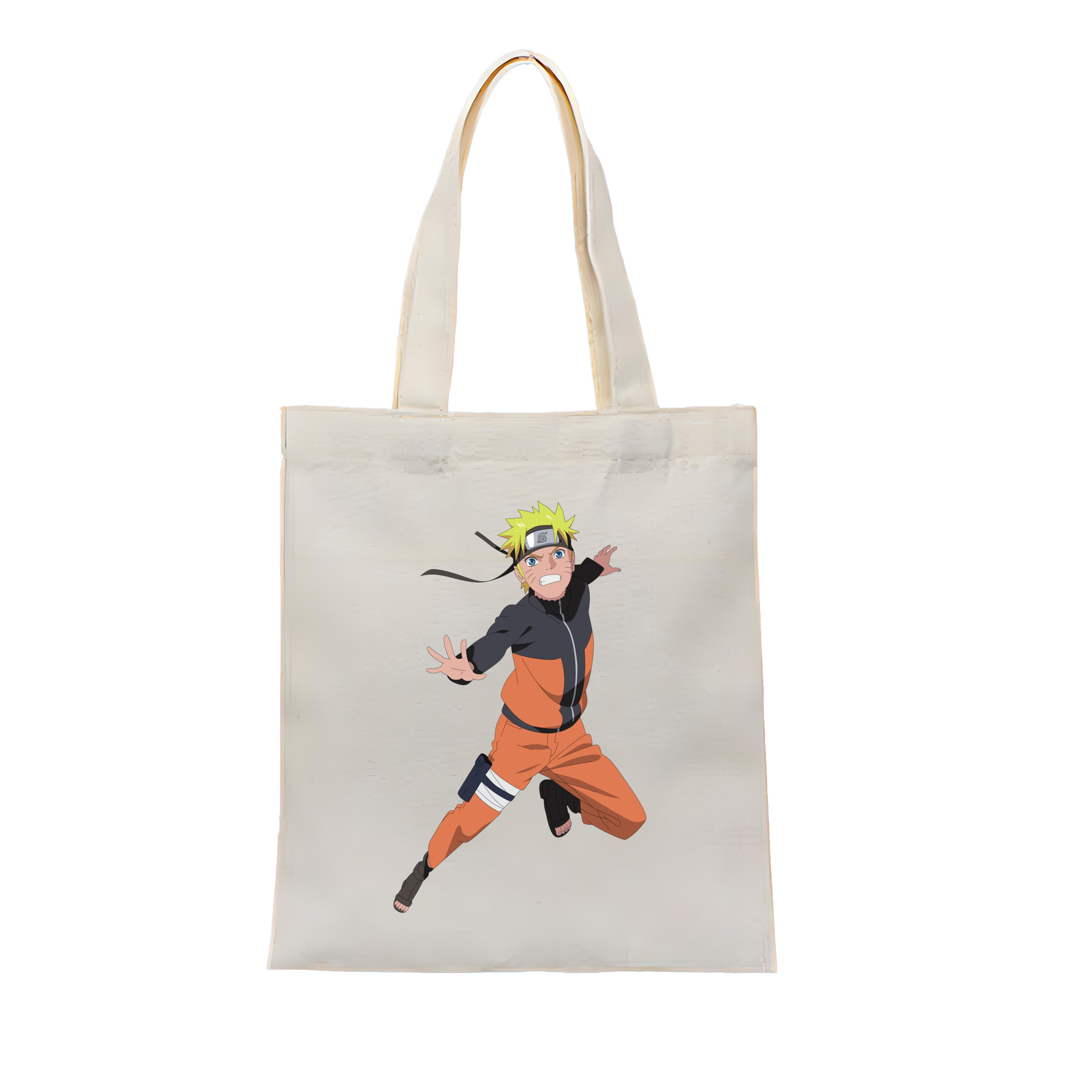 （画像用） NARUTO -ナルト- うずまき ナルト Uzumaki Naruto 縦型キャンバス生地手提げバッグ　トートバッグ
