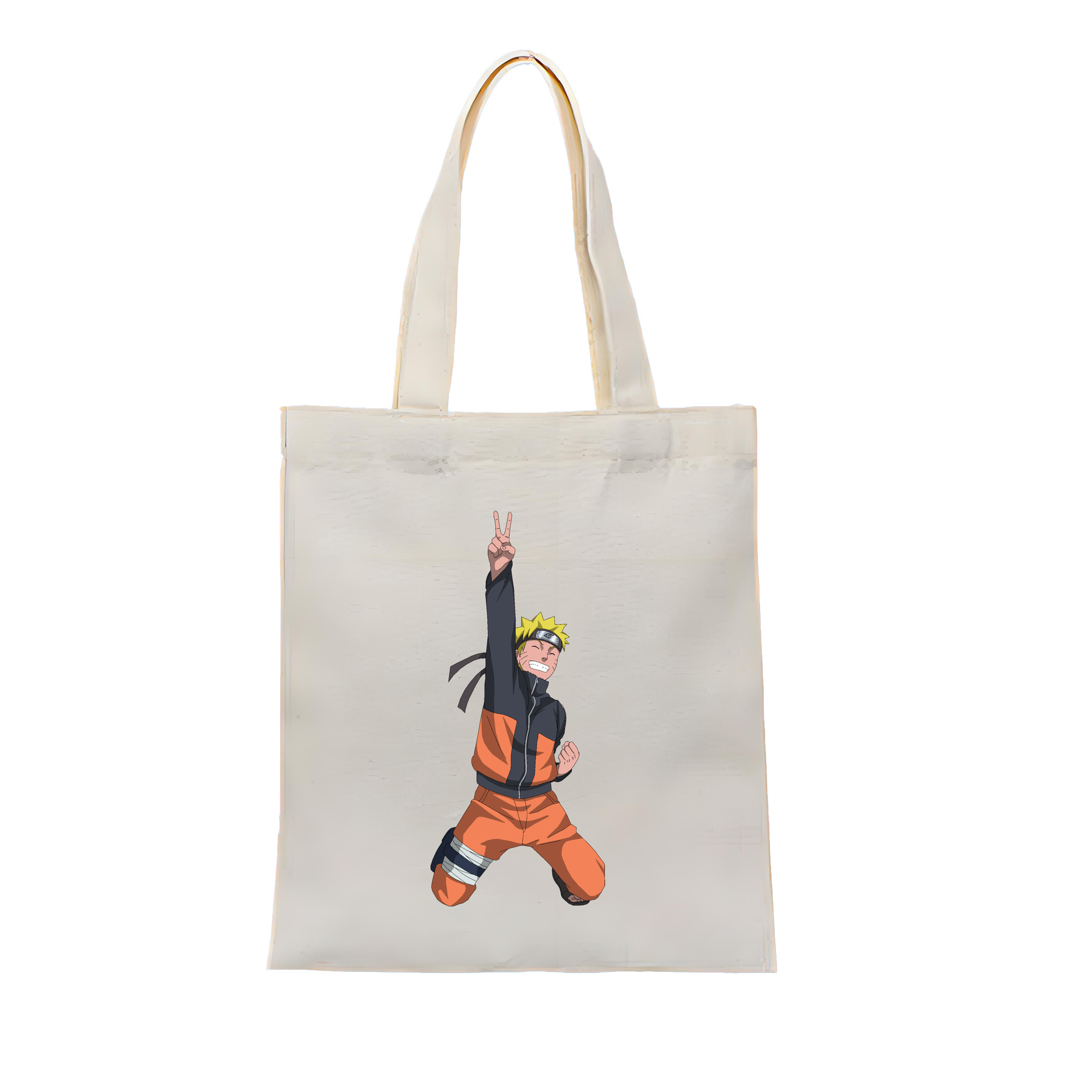 （画像用） NARUTO -ナルト- うずまき ナルト Uzumaki Naruto 縦型キャンバス生地手提げバッグ　トートバッグ