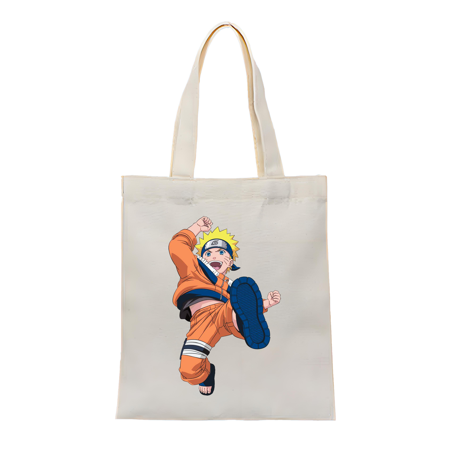 （画像用） NARUTO -ナルト- うずまき ナルト Uzumaki Naruto 縦型キャンバス生地手提げバッグ　トートバッグ