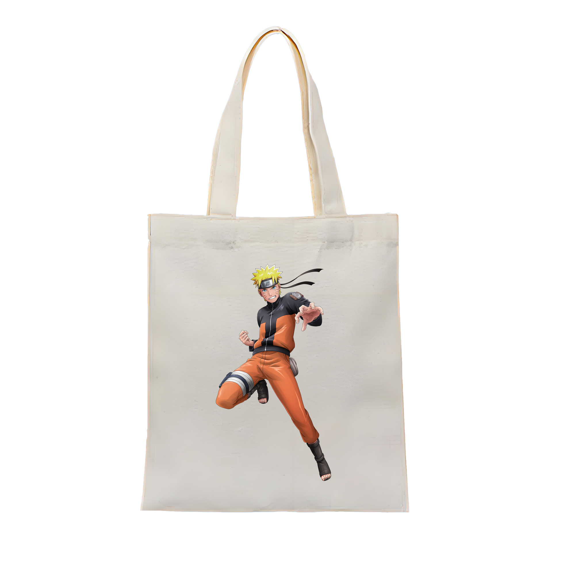 （画像用） NARUTO -ナルト- うずまき ナルト Uzumaki Naruto 縦型キャンバス生地手提げバッグ　トートバッグ