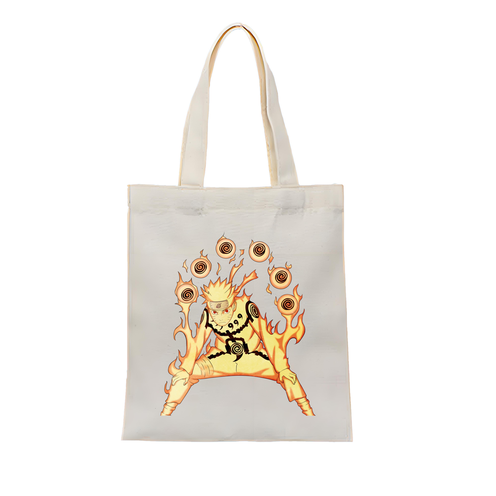 （画像用） NARUTO -ナルト- うずまき ナルト Uzumaki Naruto 縦型キャンバス生地手提げバッグ　トートバッグ