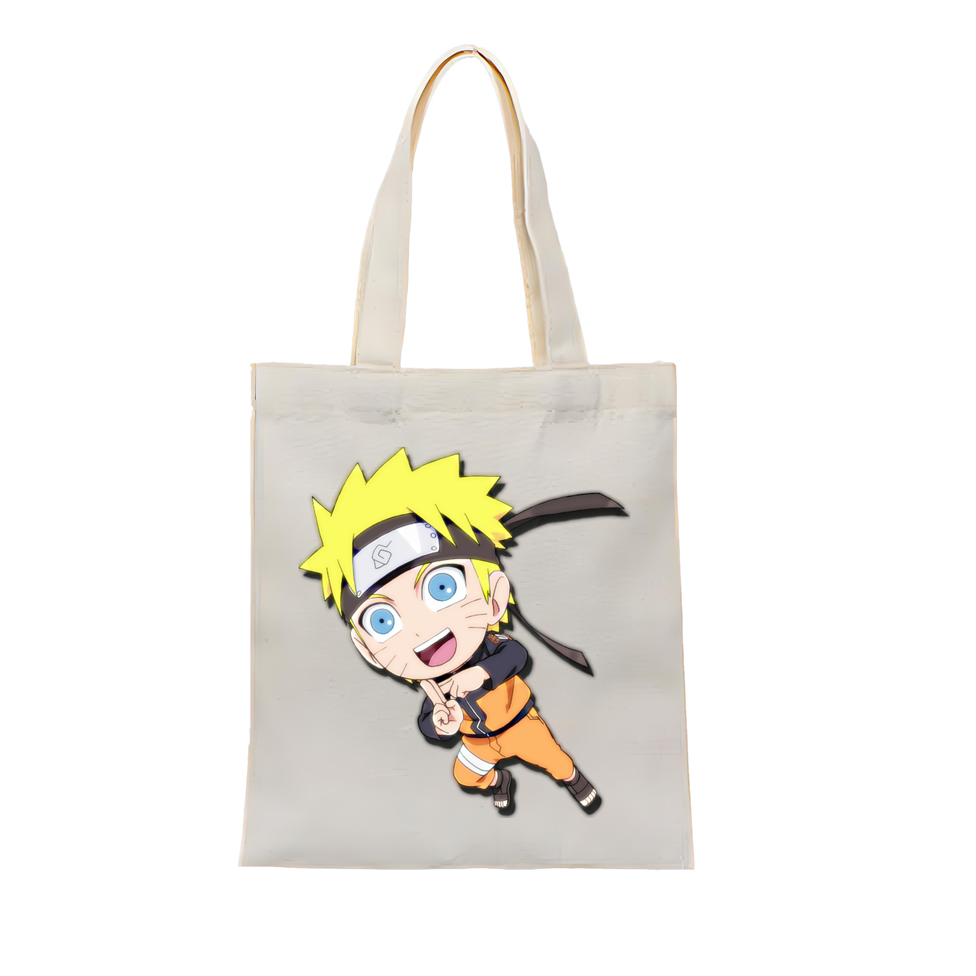 （画像用） NARUTO -ナルト- うずまき ナルト Uzumaki Naruto 縦型キャンバス生地手提げバッグ　トートバッグ