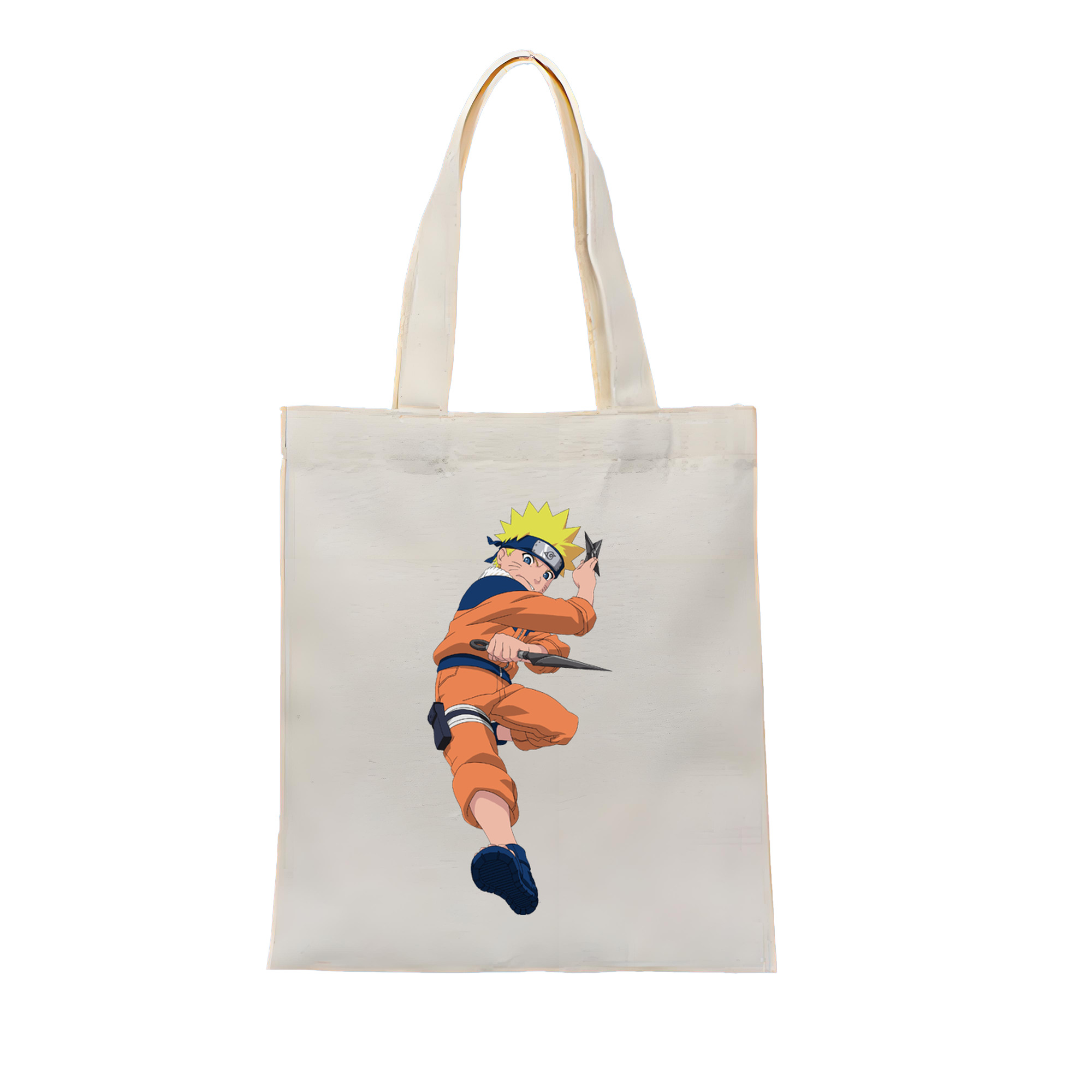 （画像用） NARUTO -ナルト- うずまき ナルト Uzumaki Naruto 縦型キャンバス生地手提げバッグ　トートバッグ