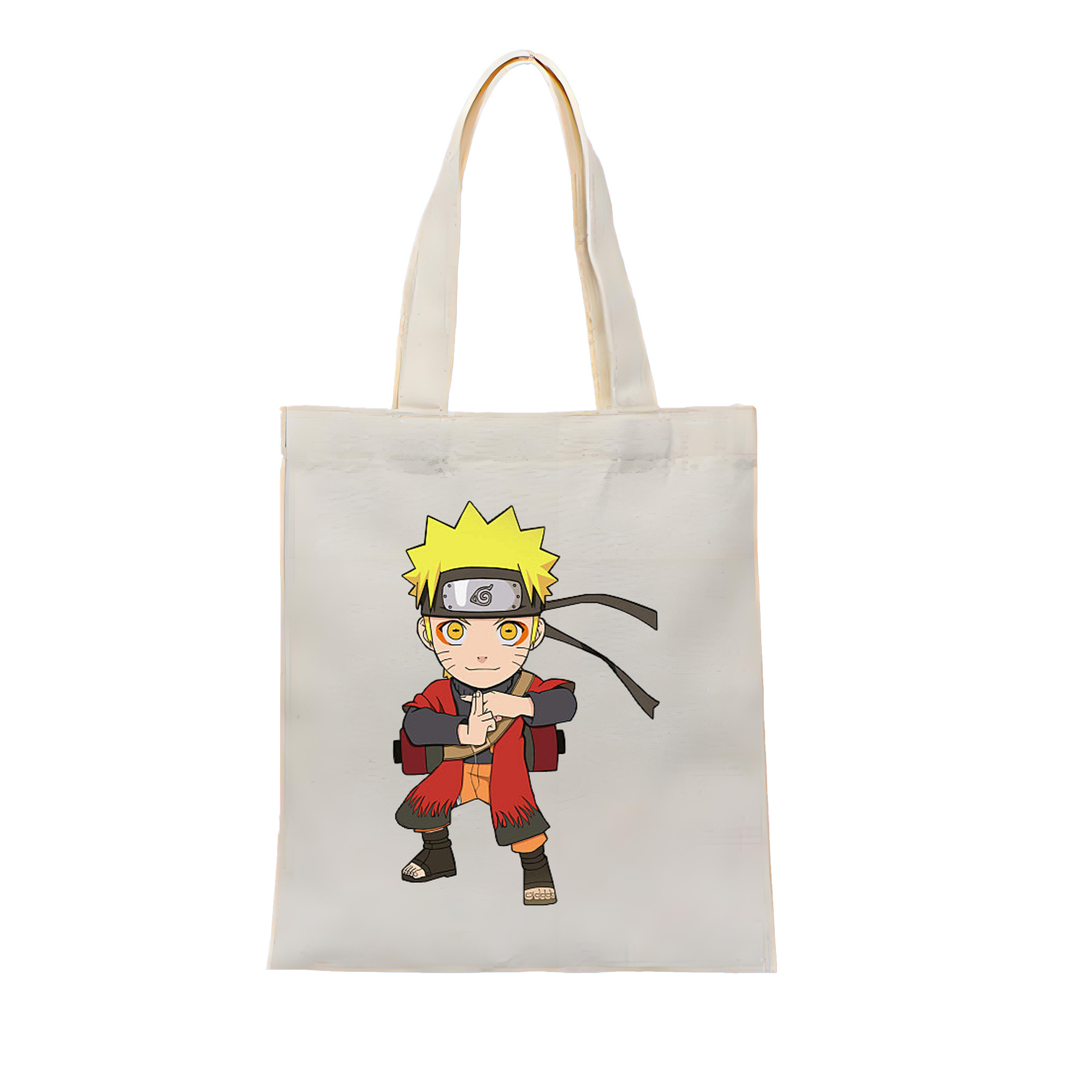 （画像用） NARUTO -ナルト- うずまき ナルト Uzumaki Naruto 縦型キャンバス生地手提げバッグ　トートバッグ