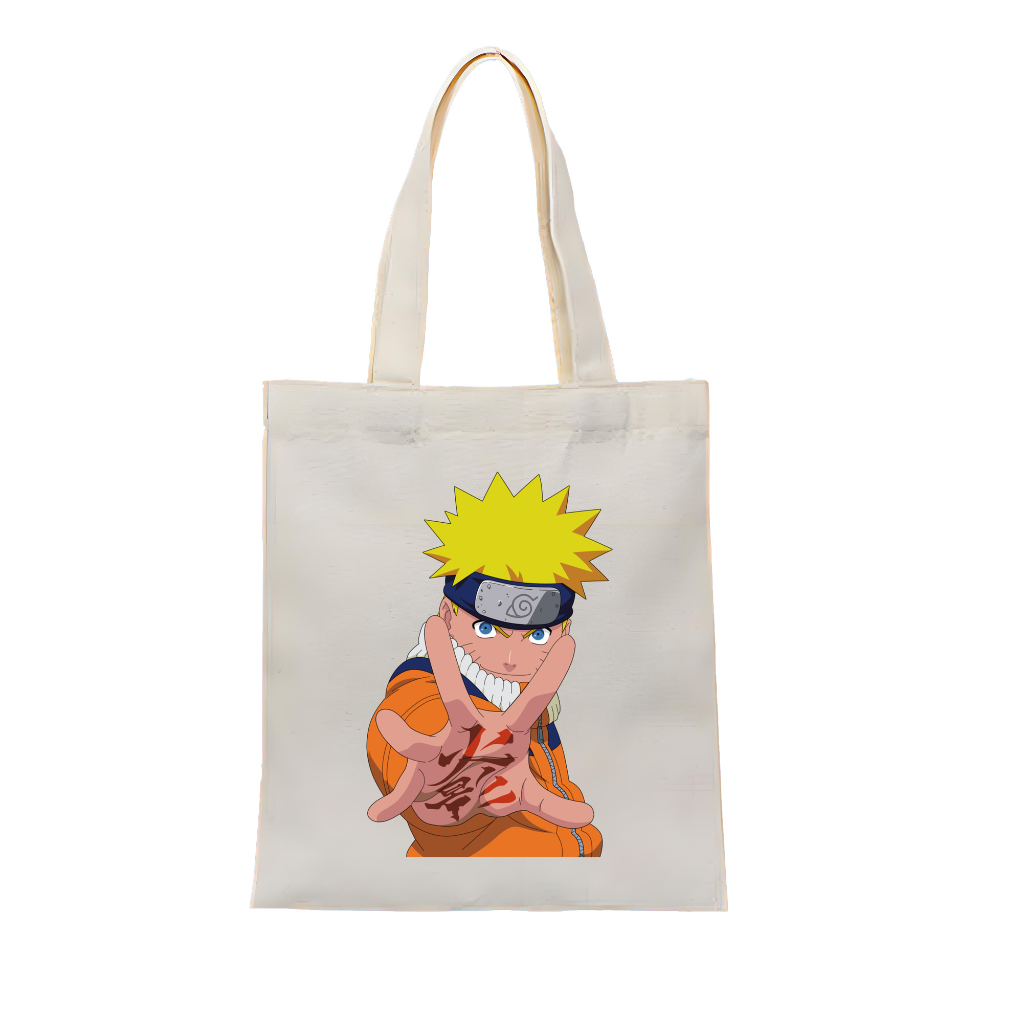 （画像用） NARUTO -ナルト- うずまき ナルト Uzumaki Naruto 縦型キャンバス生地手提げバッグ　トートバッグ