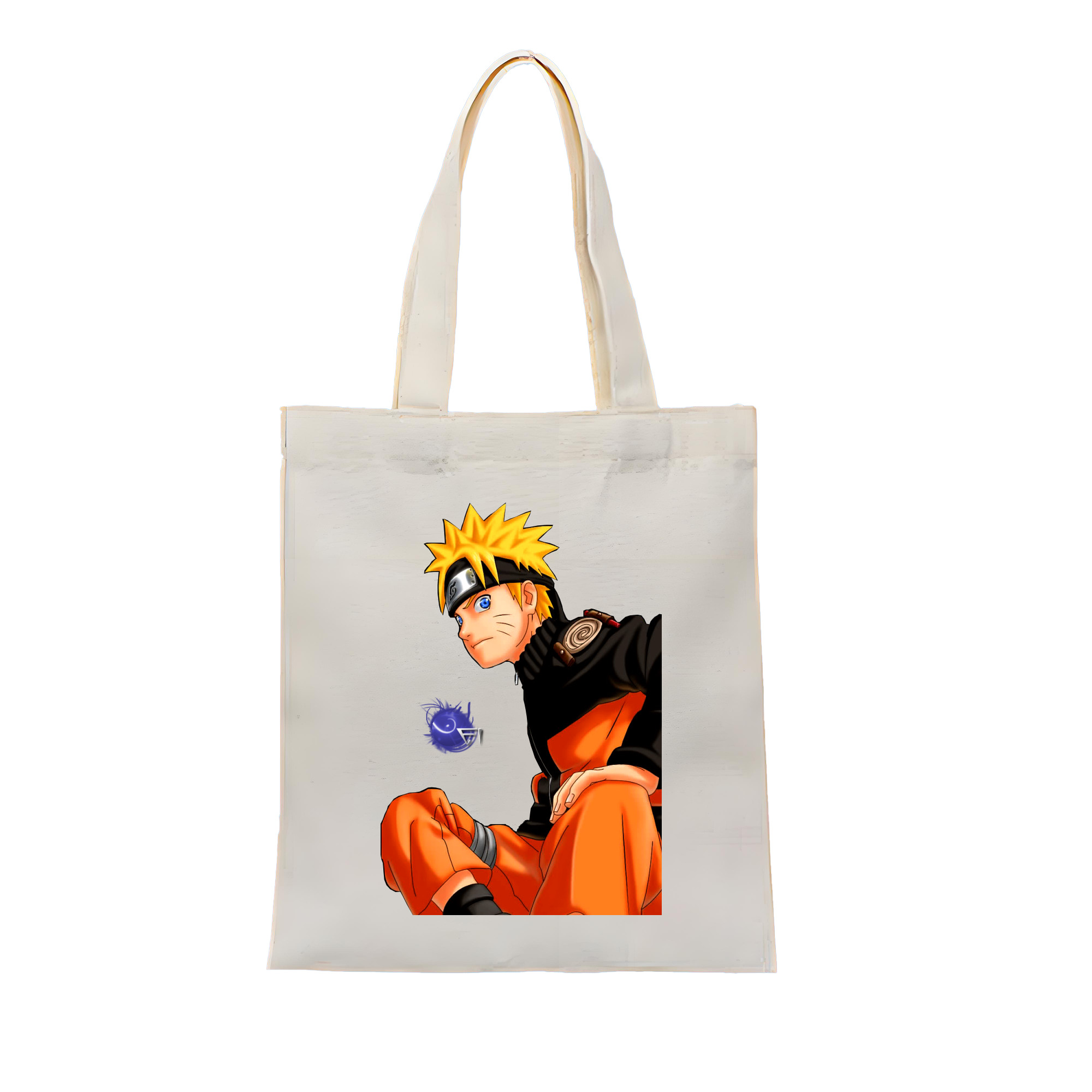 （画像用） NARUTO -ナルト- うずまき ナルト Uzumaki Naruto 縦型キャンバス生地手提げバッグ　トートバッグ