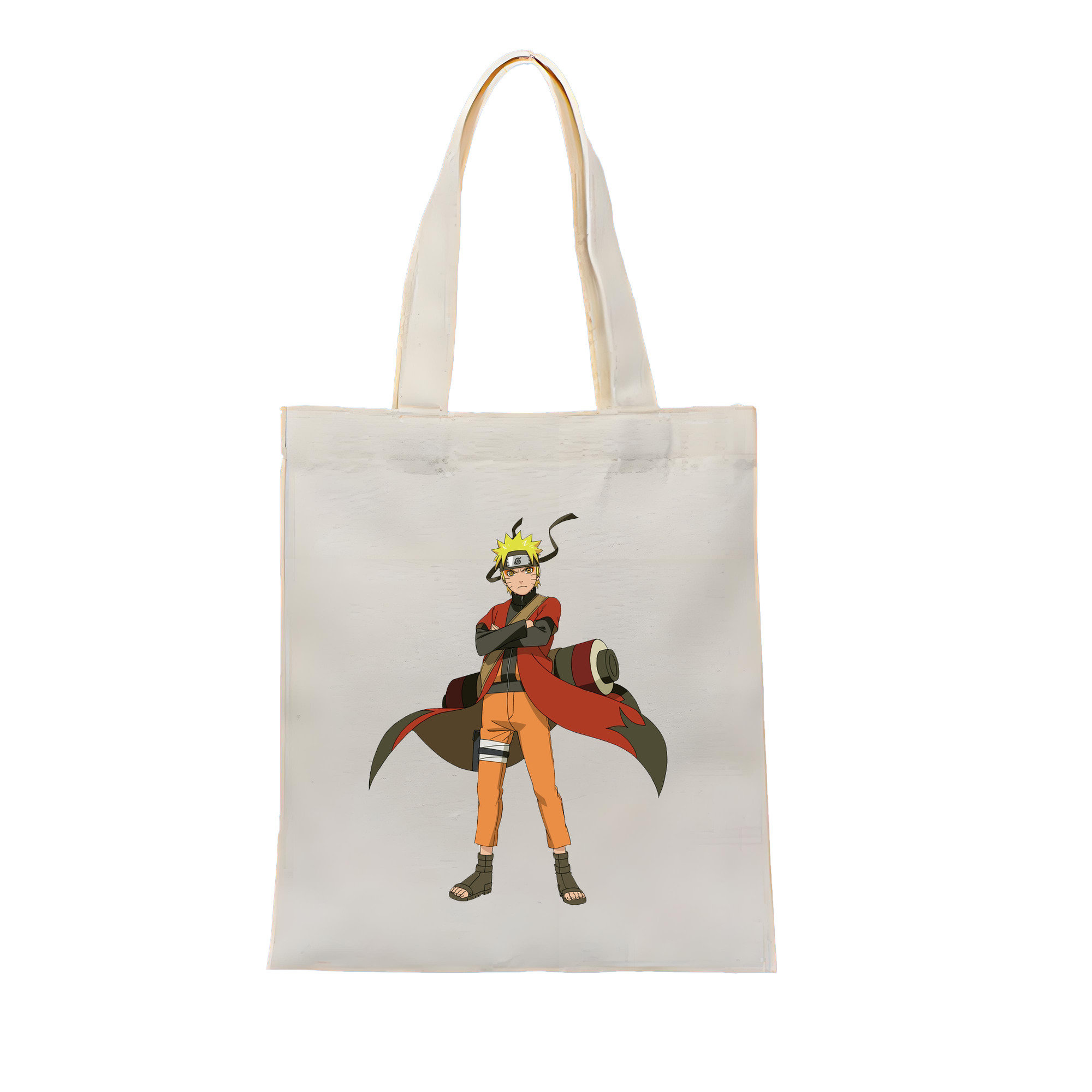 （画像用） NARUTO -ナルト- うずまき ナルト Uzumaki Naruto 縦型キャンバス生地手提げバッグ　トートバッグ
