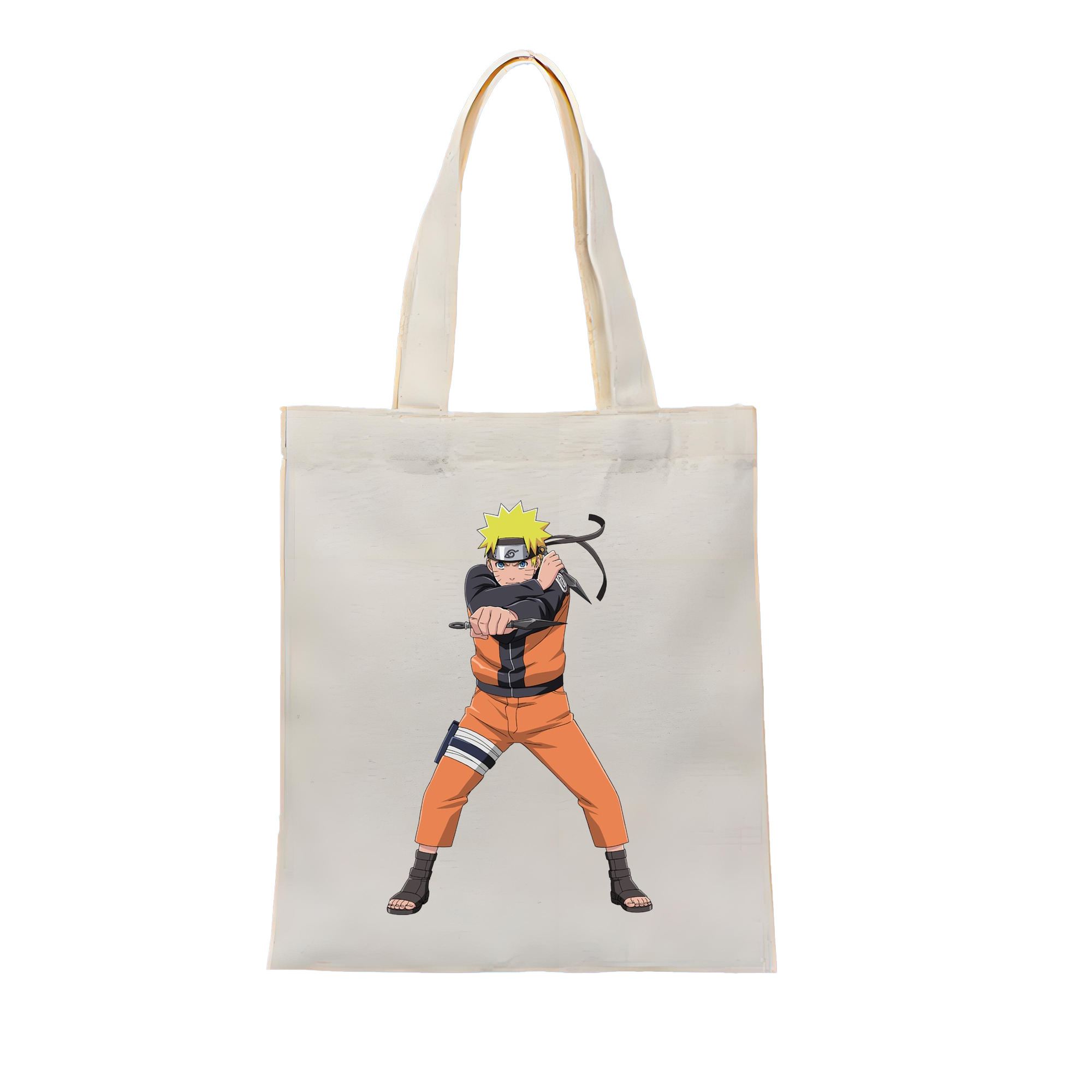 （画像用） NARUTO -ナルト- うずまき ナルト Uzumaki Naruto 縦型キャンバス生地手提げバッグ　トートバッグ