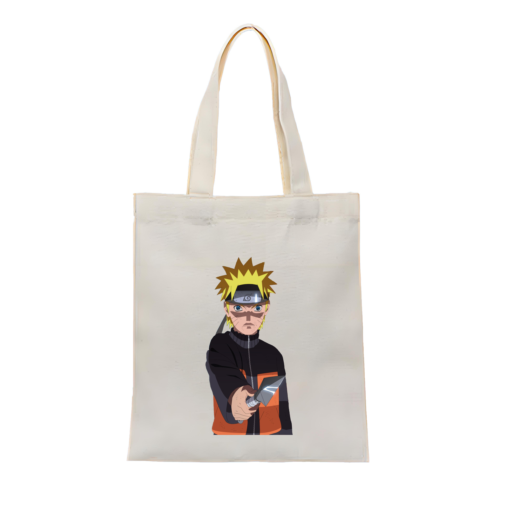 （画像用） NARUTO -ナルト- うずまき ナルト Uzumaki Naruto 縦型キャンバス生地手提げバッグ　トートバッグ