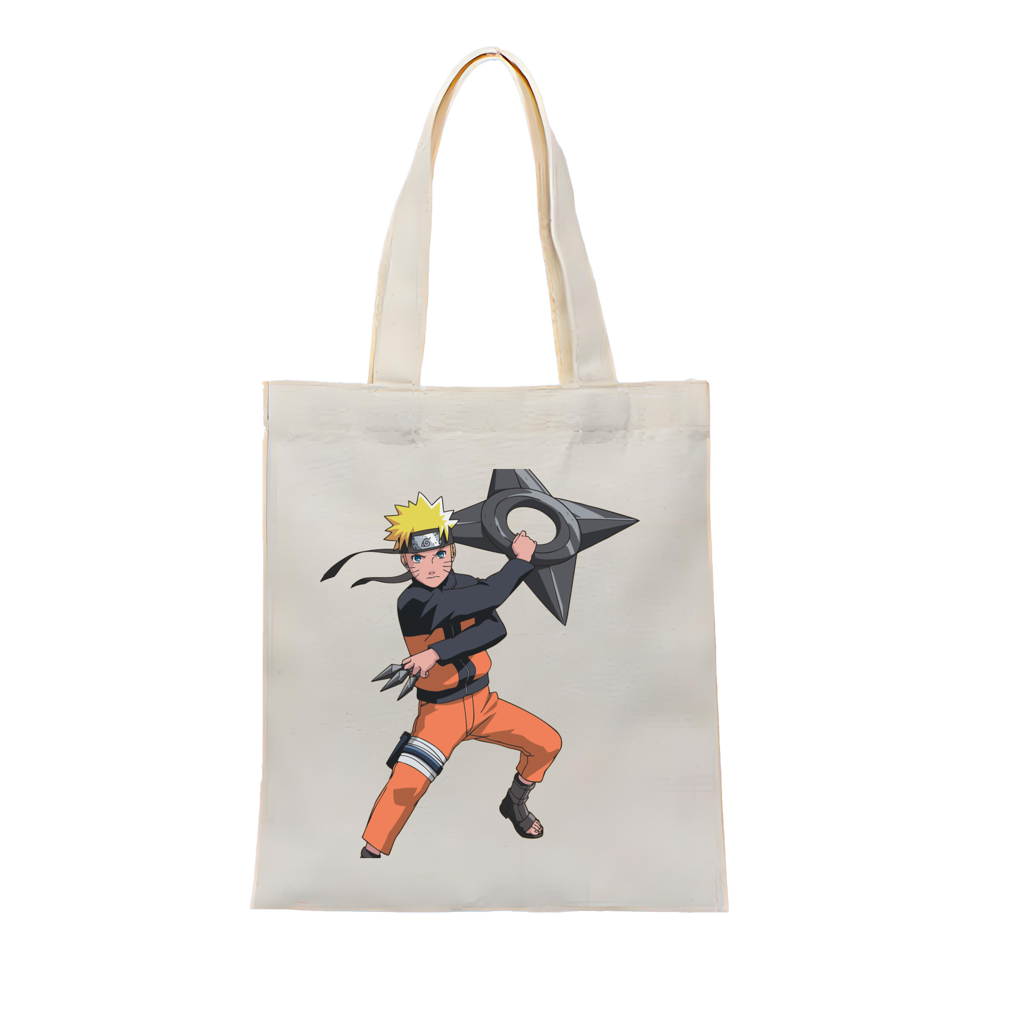 （画像用） NARUTO -ナルト- うずまき ナルト Uzumaki Naruto 縦型キャンバス生地手提げバッグ　トートバッグ