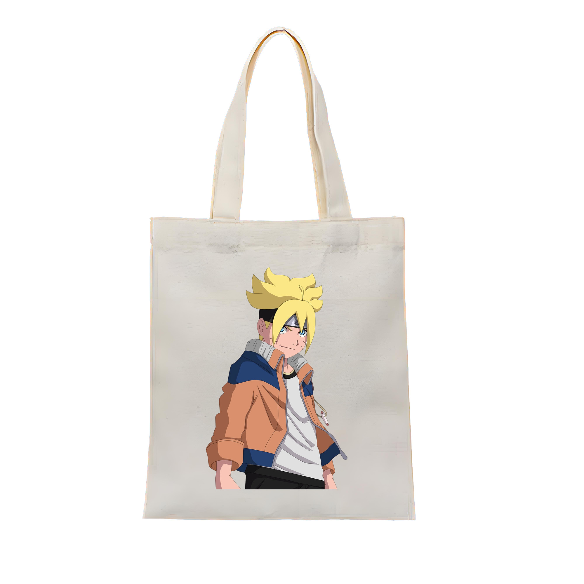（画像用） NARUTO -ナルト- うずまき ナルト Uzumaki Naruto 縦型キャンバス生地手提げバッグ　トートバッグ