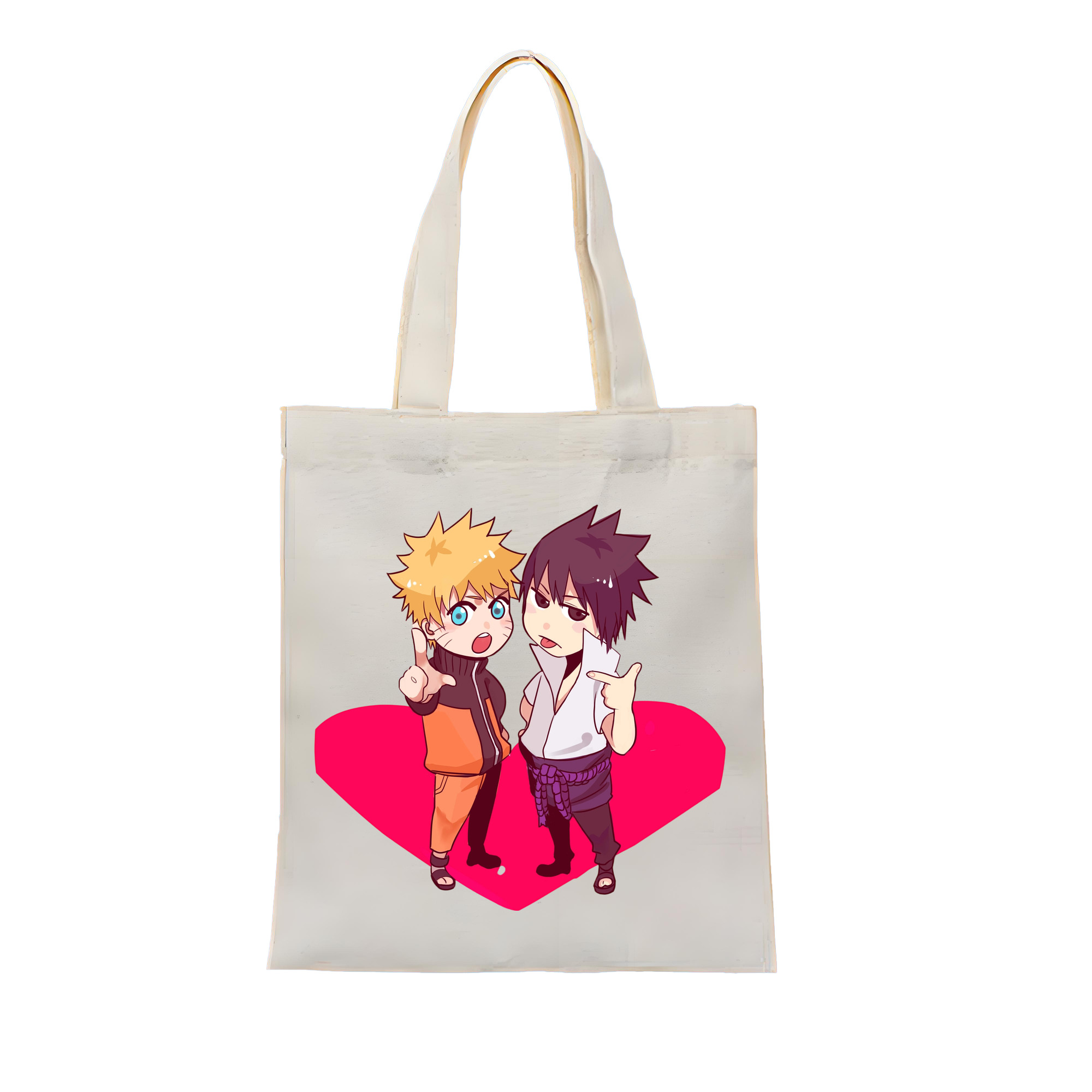 （画像用） NARUTO -ナルト- うずまき ナルト Uzumaki Naruto 縦型キャンバス生地手提げバッグ　トートバッグ
