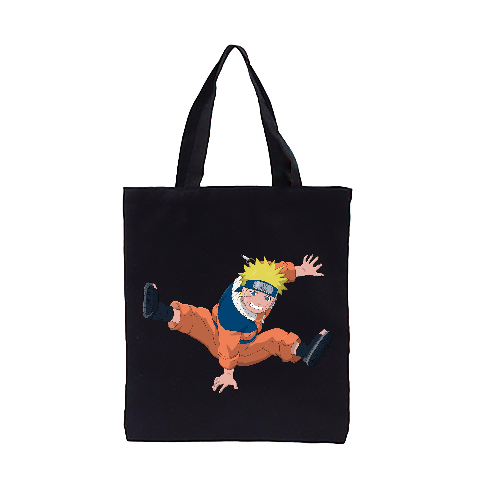 （画像用） NARUTO -ナルト- うずまき ナルト Uzumaki Naruto 縦型キャンバス生地手提げバッグ　トートバッグ