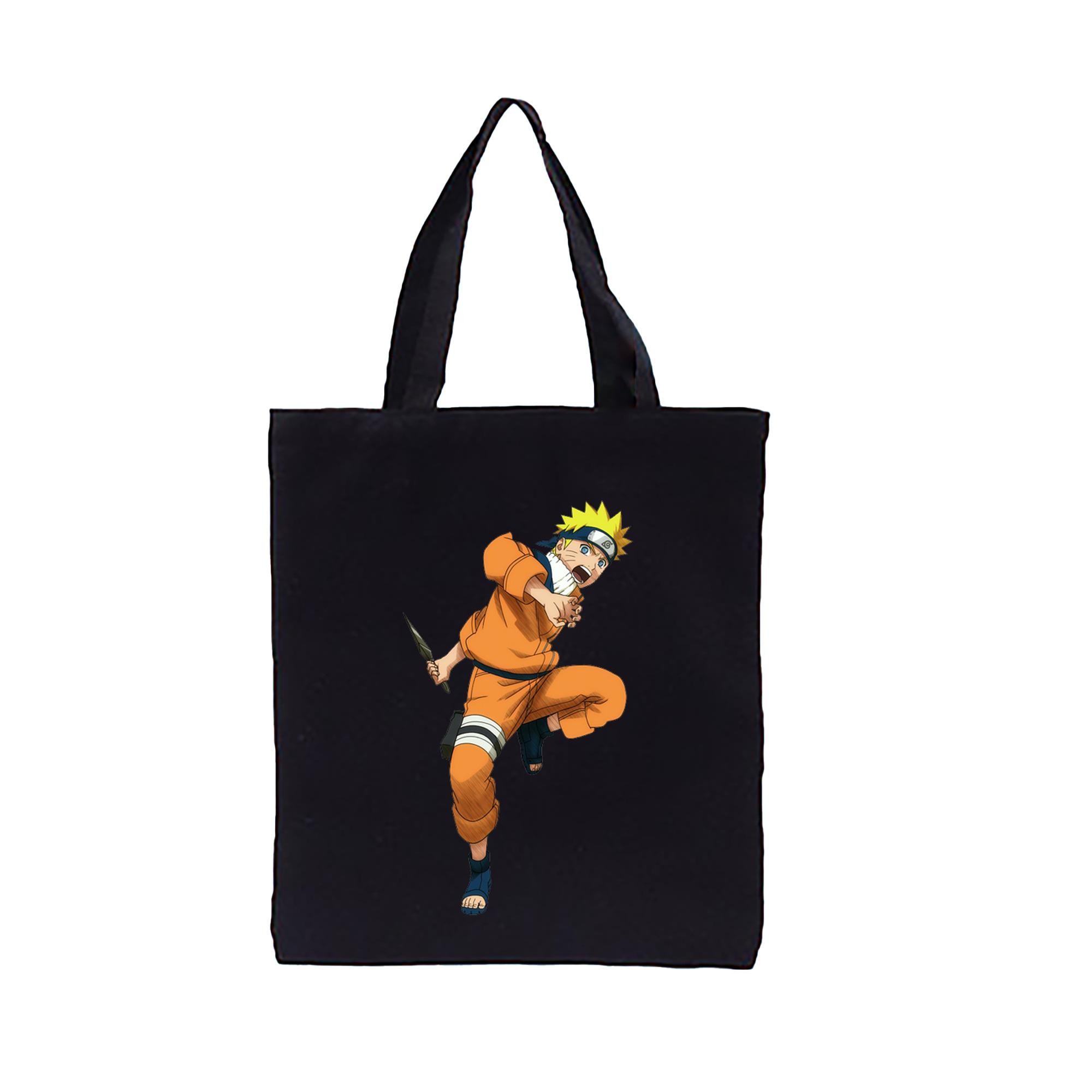 （画像用） NARUTO -ナルト- うずまき ナルト Uzumaki Naruto 縦型キャンバス生地手提げバッグ　トートバッグ