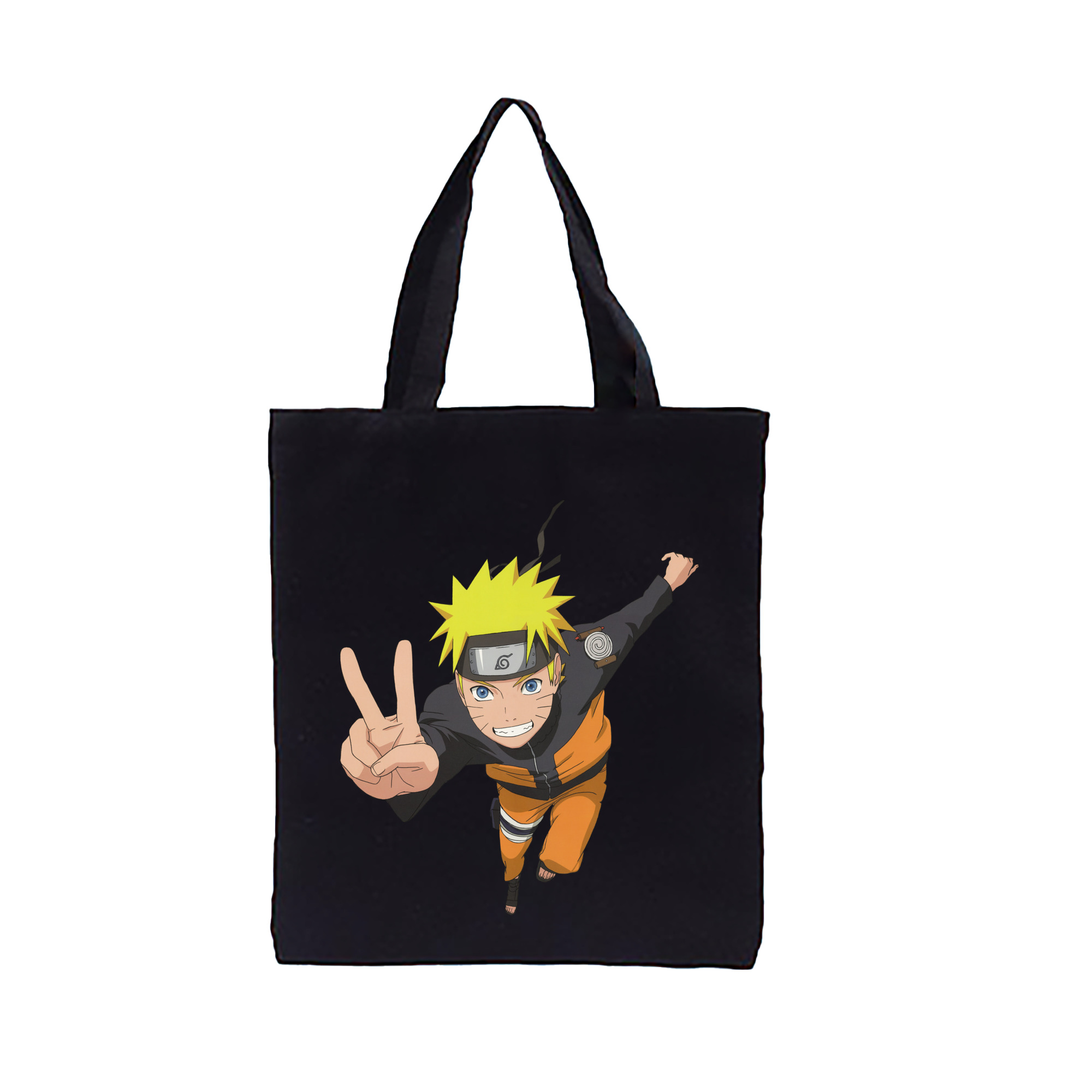（画像用） NARUTO -ナルト- うずまき ナルト Uzumaki Naruto 縦型キャンバス生地手提げバッグ　トートバッグ
