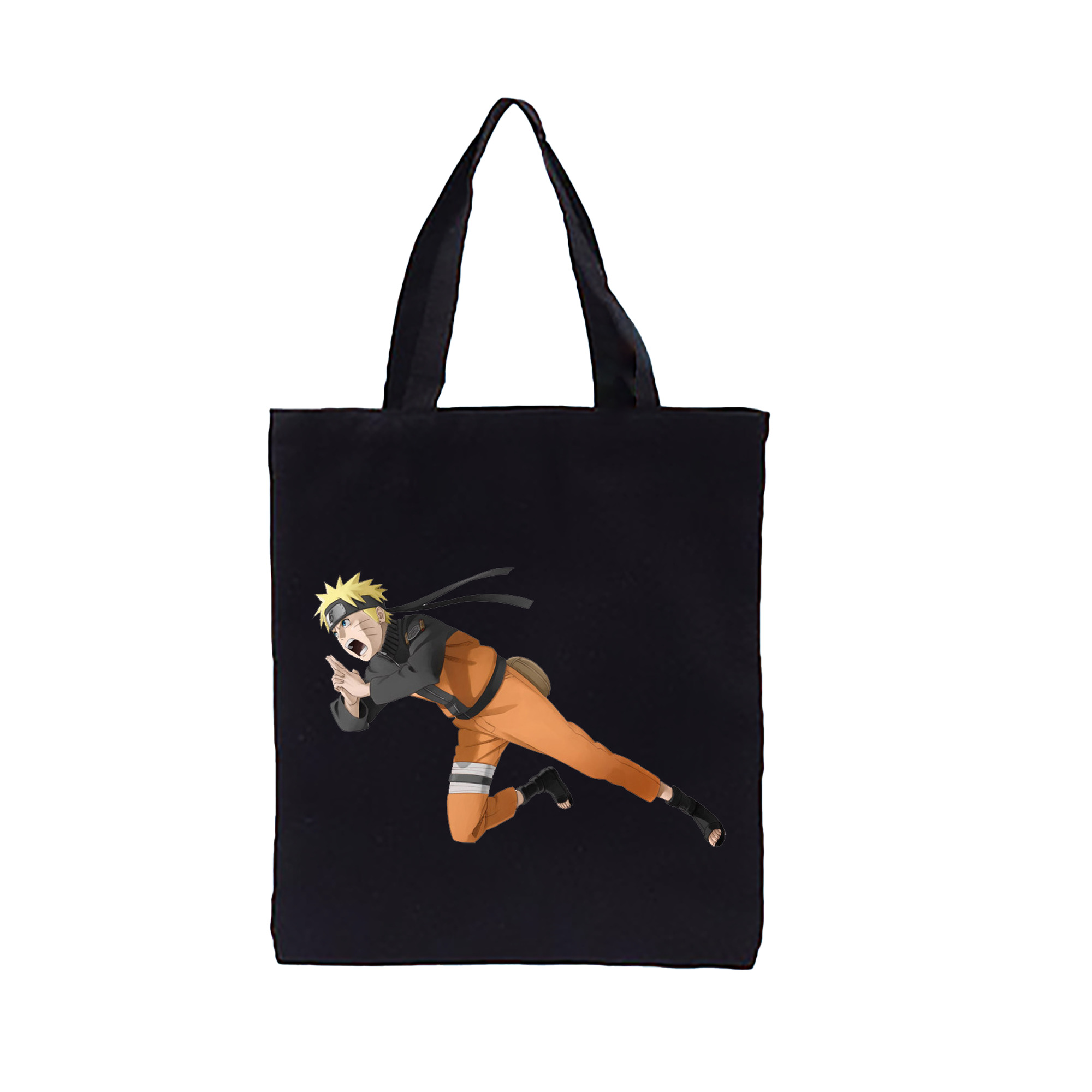 （画像用） NARUTO -ナルト- うずまき ナルト Uzumaki Naruto 縦型キャンバス生地手提げバッグ　トートバッグ