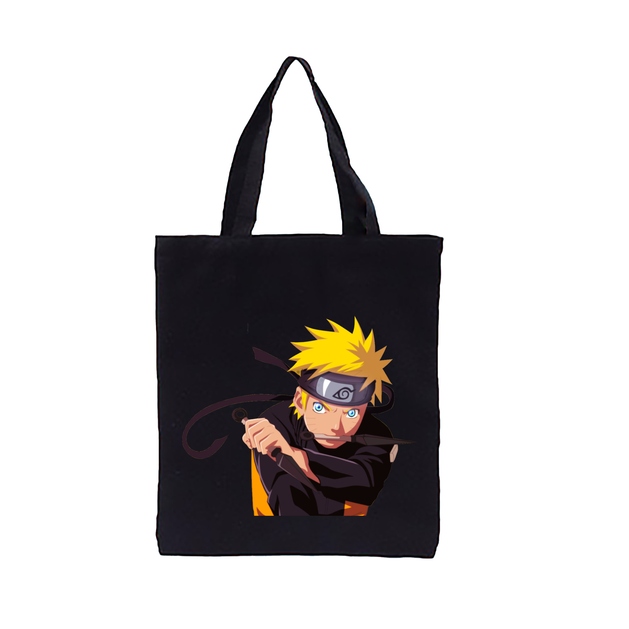 （画像用） NARUTO -ナルト- うずまき ナルト Uzumaki Naruto 縦型キャンバス生地手提げバッグ　トートバッグ