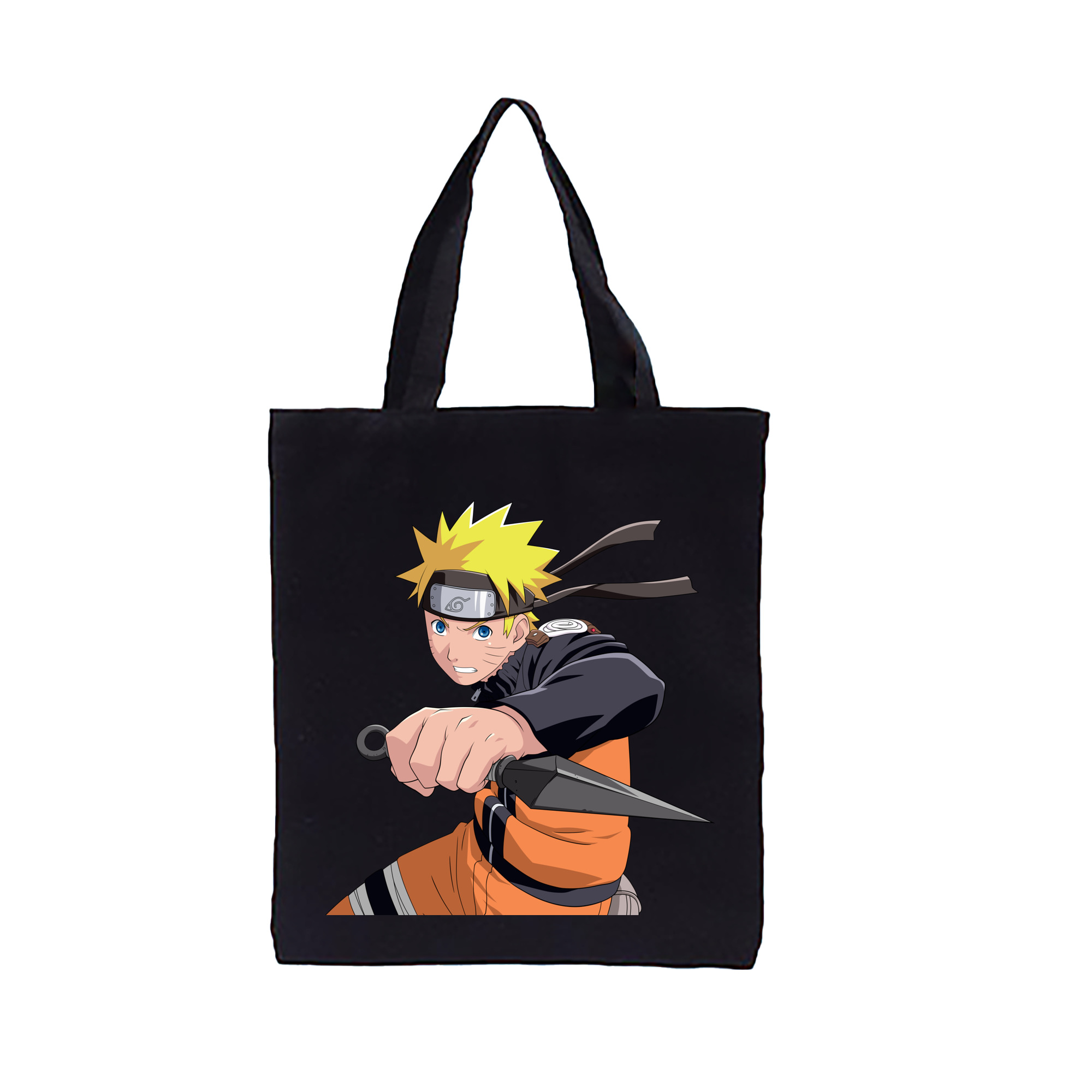 （画像用） NARUTO -ナルト- うずまき ナルト Uzumaki Naruto 縦型キャンバス生地手提げバッグ　トートバッグ
