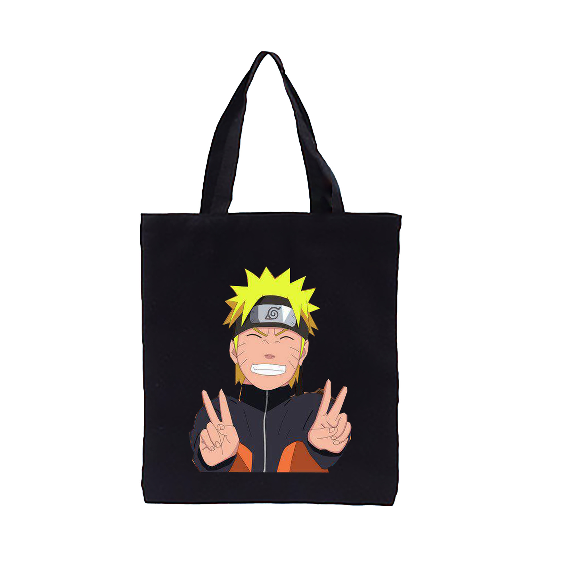（画像用） NARUTO -ナルト- うずまき ナルト Uzumaki Naruto 縦型キャンバス生地手提げバッグ　トートバッグ