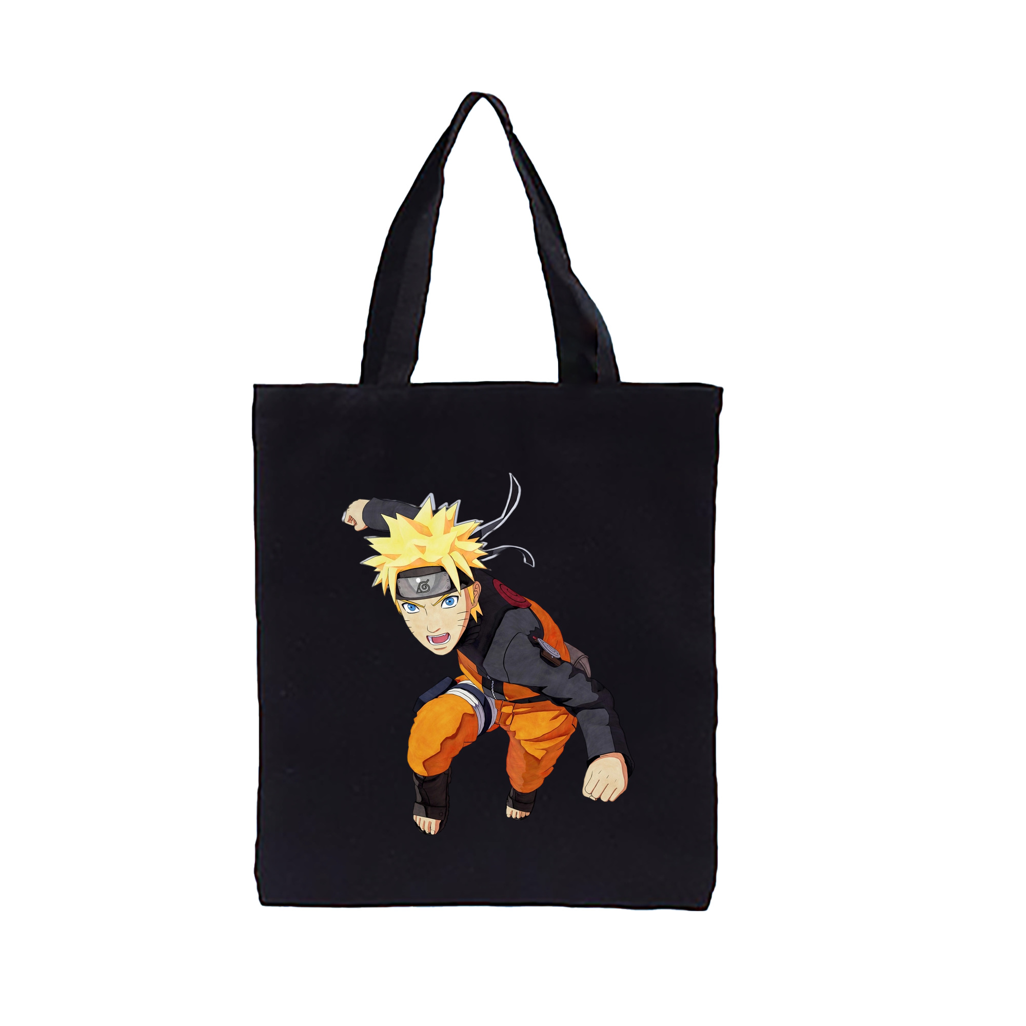 （画像用） NARUTO -ナルト- うずまき ナルト Uzumaki Naruto 縦型キャンバス生地手提げバッグ　トートバッグ