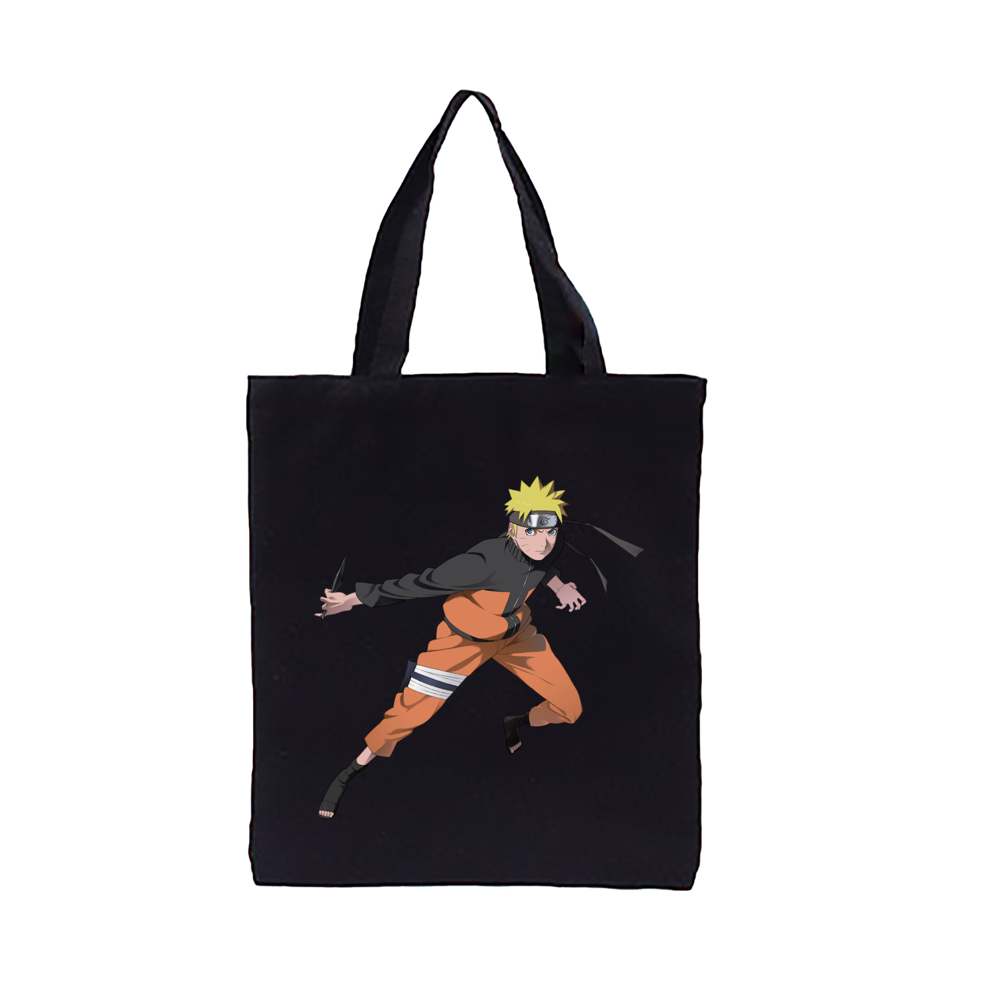 （画像用） NARUTO -ナルト- うずまき ナルト Uzumaki Naruto 縦型キャンバス生地手提げバッグ　トートバッグ