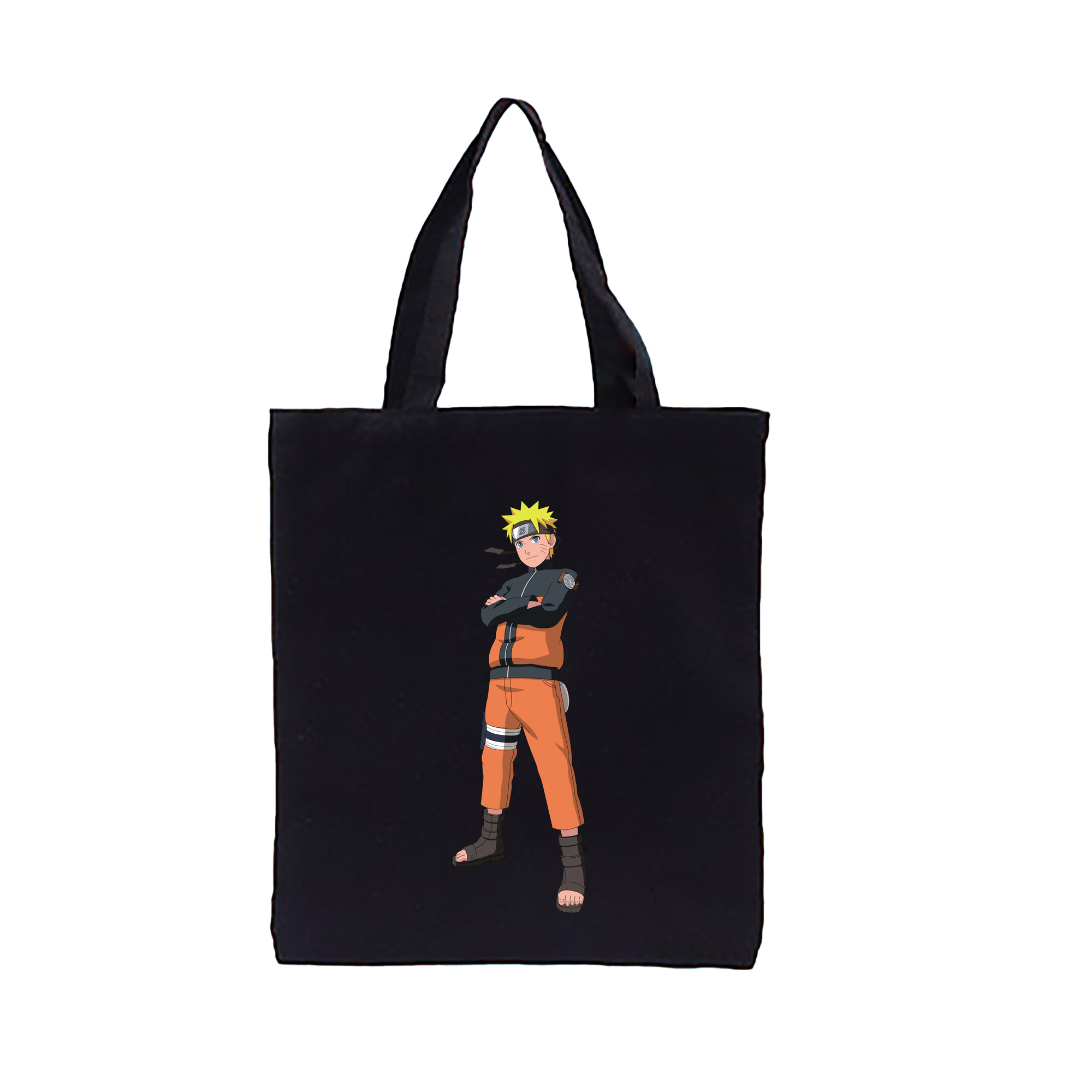 （画像用） NARUTO -ナルト- うずまき ナルト Uzumaki Naruto 縦型キャンバス生地手提げバッグ　トートバッグ