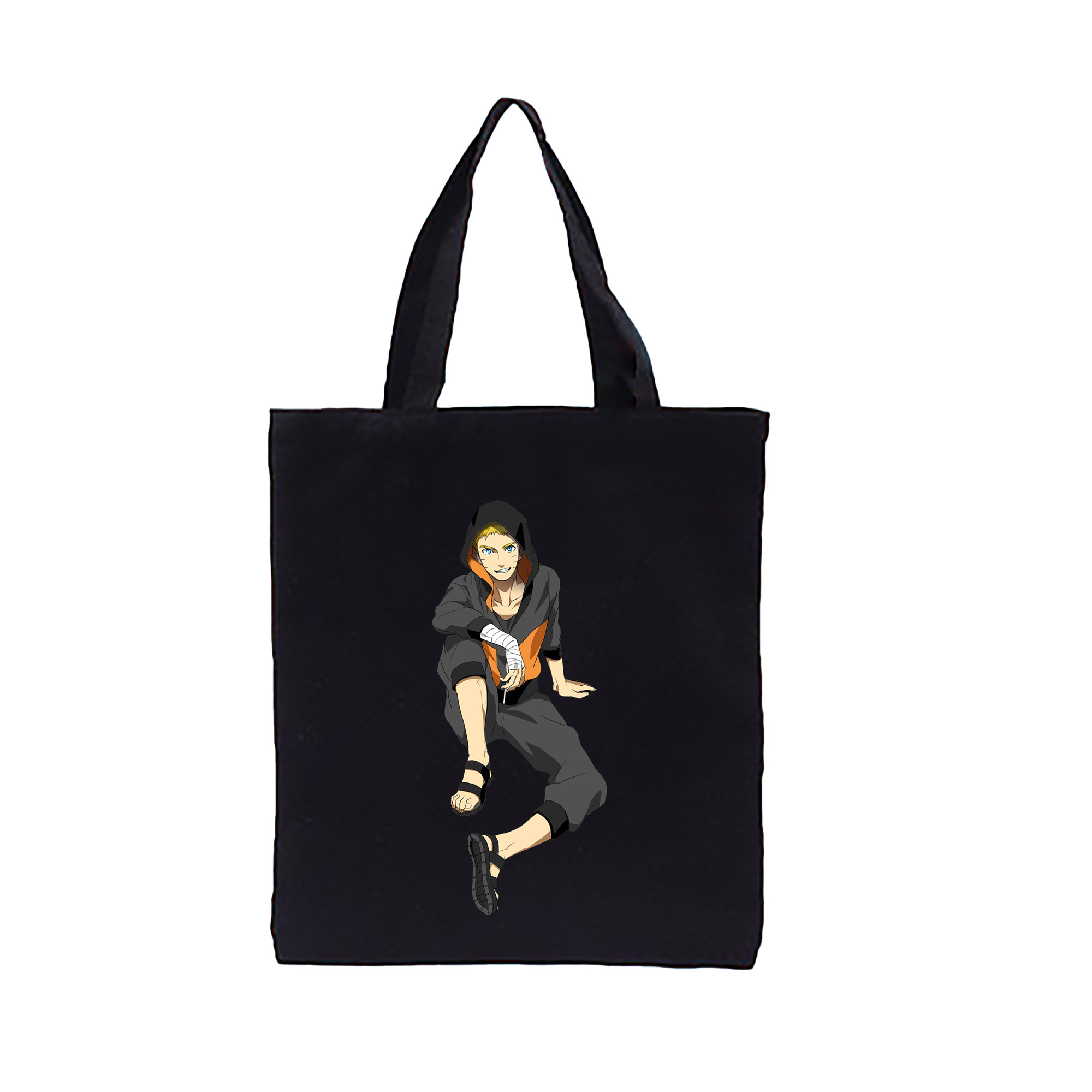 （画像用） NARUTO -ナルト- うずまき ナルト Uzumaki Naruto 縦型キャンバス生地手提げバッグ　トートバッグ
