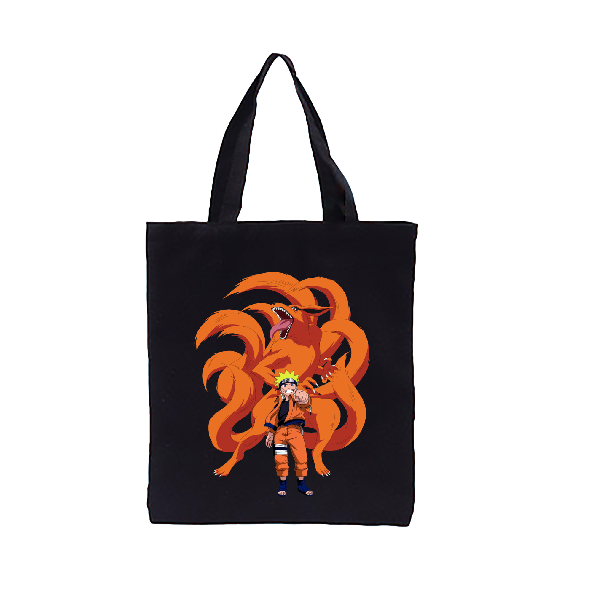 （画像用） NARUTO -ナルト- うずまき ナルト Uzumaki Naruto 縦型キャンバス生地手提げバッグ　トートバッグ