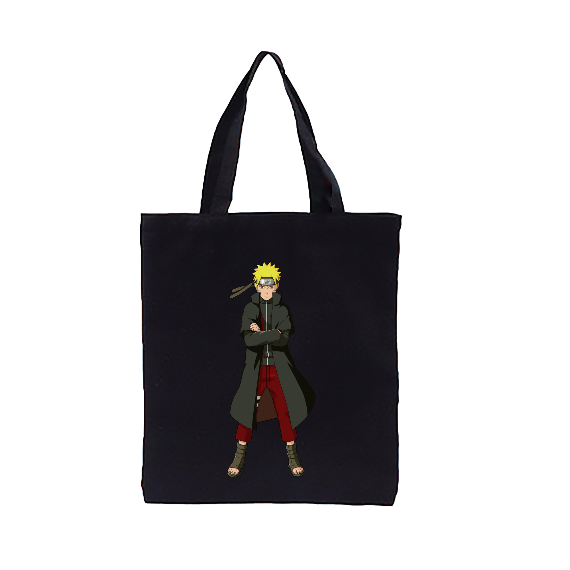 （画像用） NARUTO -ナルト- うずまき ナルト Uzumaki Naruto 縦型キャンバス生地手提げバッグ　トートバッグ