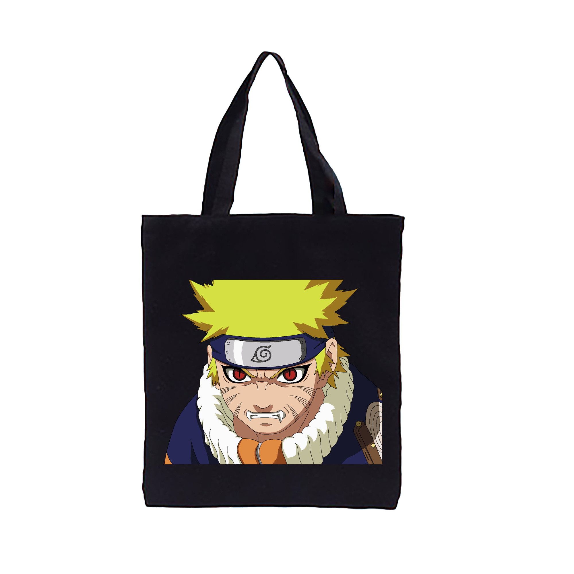 （画像用） NARUTO -ナルト- うずまき ナルト Uzumaki Naruto 縦型キャンバス生地手提げバッグ　トートバッグ