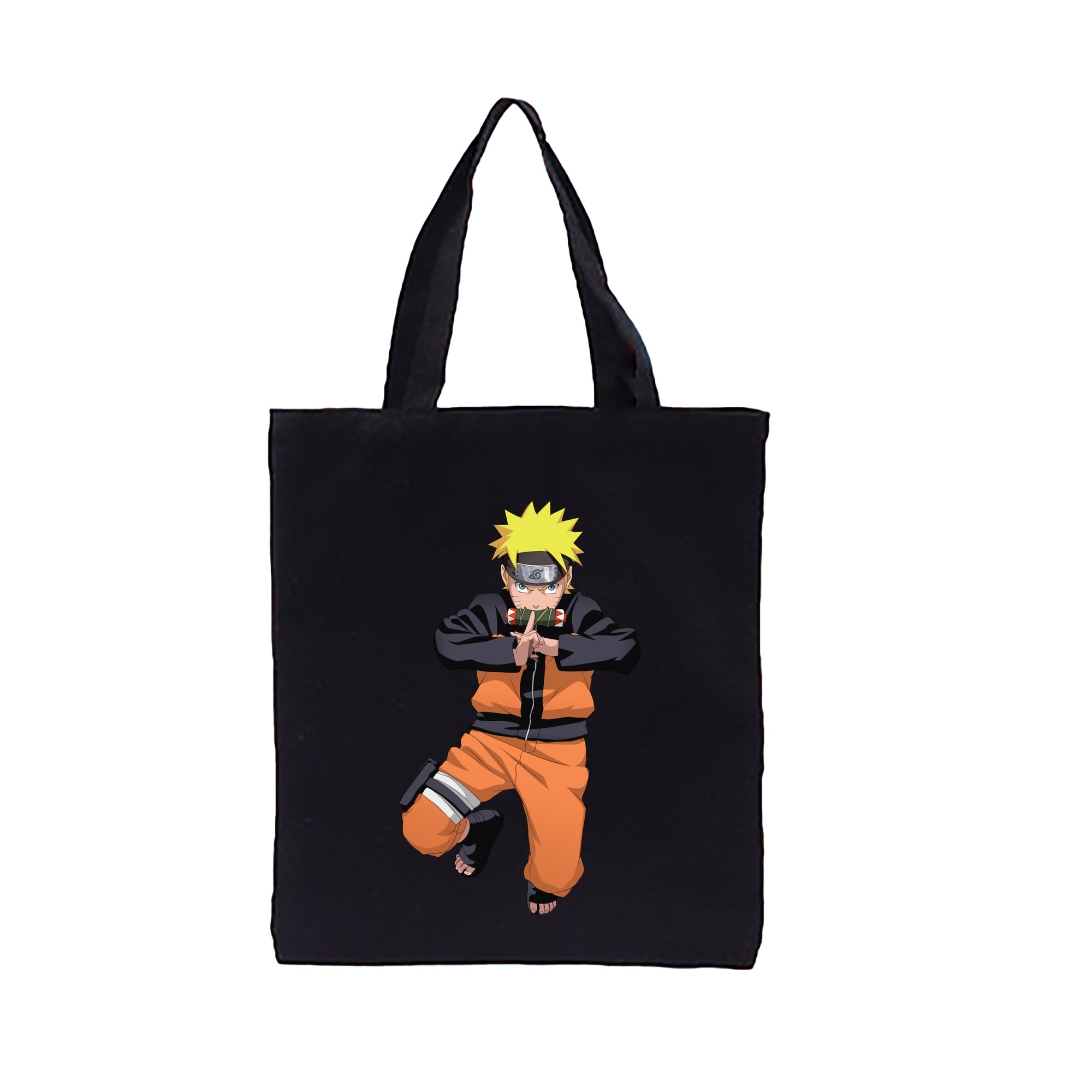 （画像用） NARUTO -ナルト- うずまき ナルト Uzumaki Naruto 縦型キャンバス生地手提げバッグ　トートバッグ