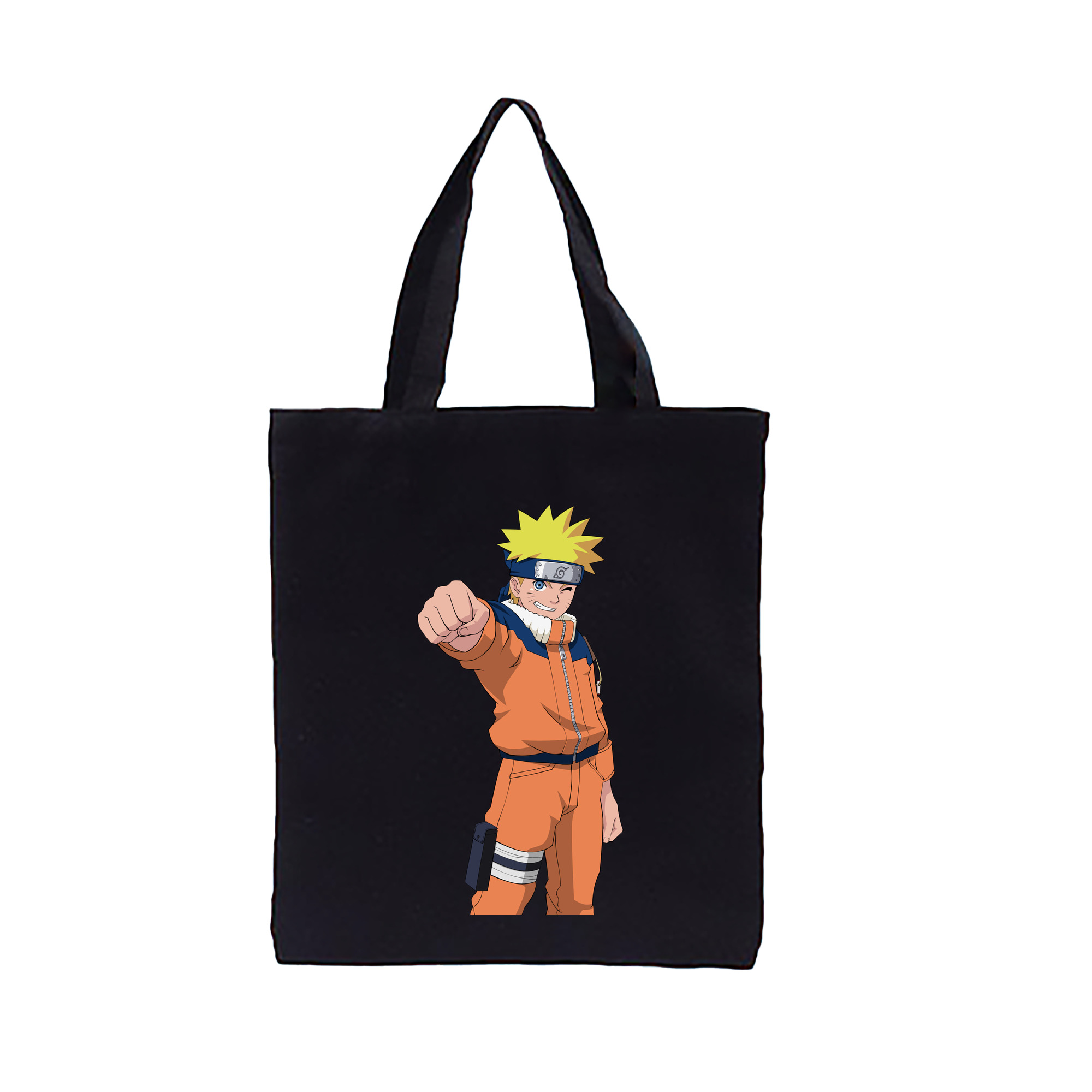 （画像用） NARUTO -ナルト- うずまき ナルト Uzumaki Naruto 縦型キャンバス生地手提げバッグ　トートバッグ