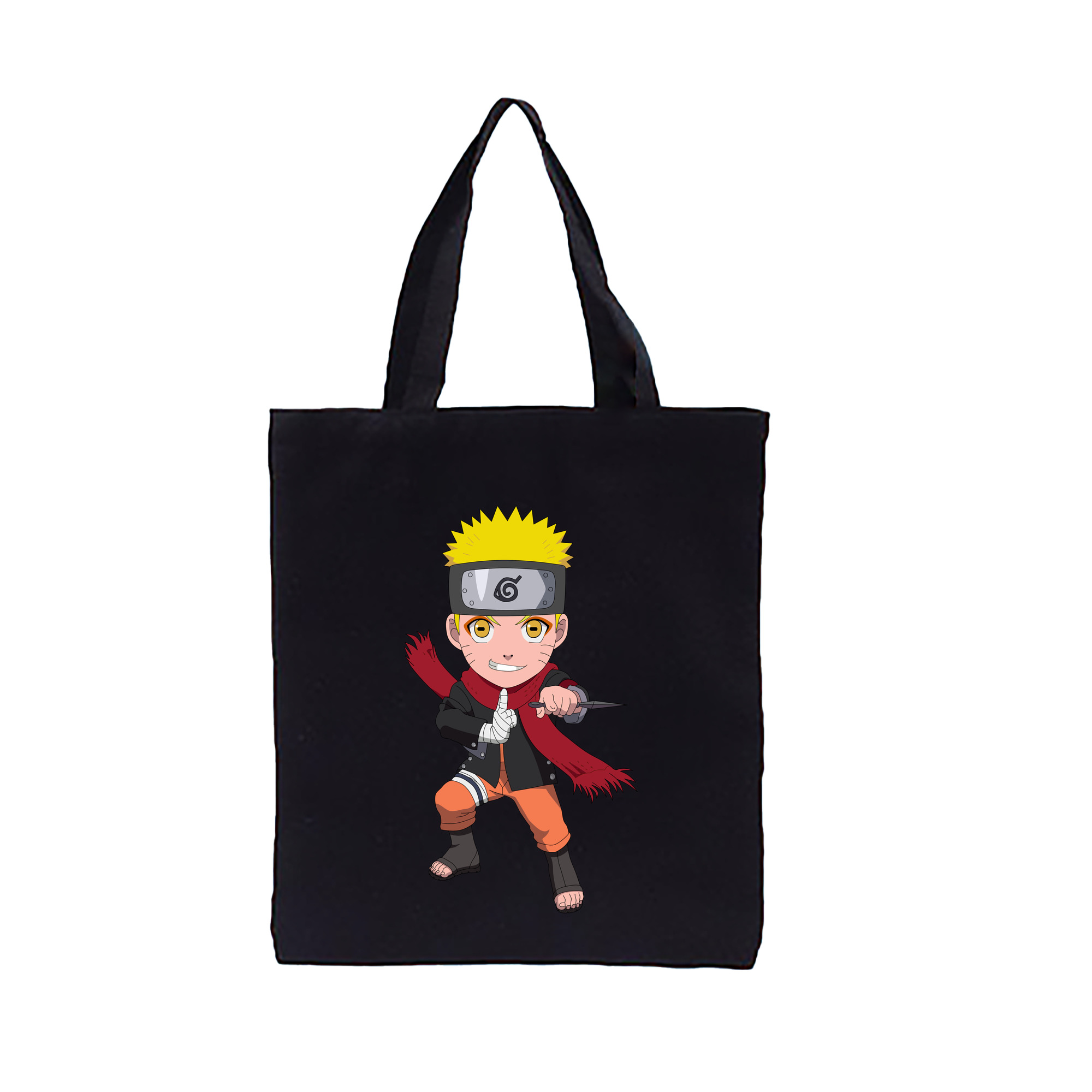 （画像用） NARUTO -ナルト- うずまき ナルト Uzumaki Naruto 縦型キャンバス生地手提げバッグ　トートバッグ