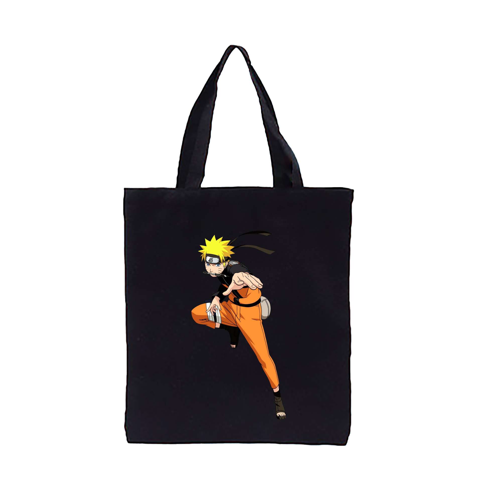 （画像用） NARUTO -ナルト- うずまき ナルト Uzumaki Naruto 縦型キャンバス生地手提げバッグ　トートバッグ