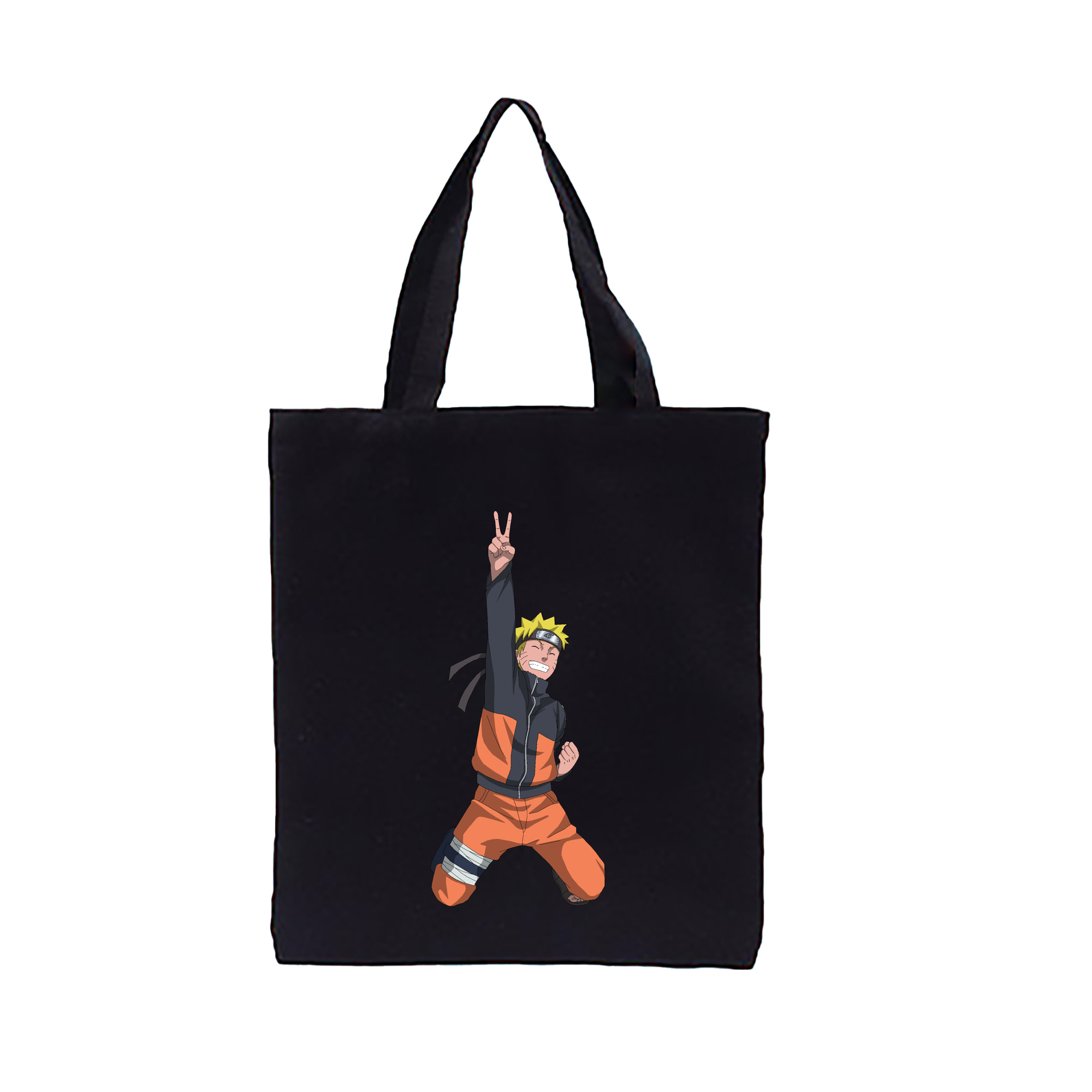 （画像用） NARUTO -ナルト- うずまき ナルト Uzumaki Naruto 縦型キャンバス生地手提げバッグ　トートバッグ